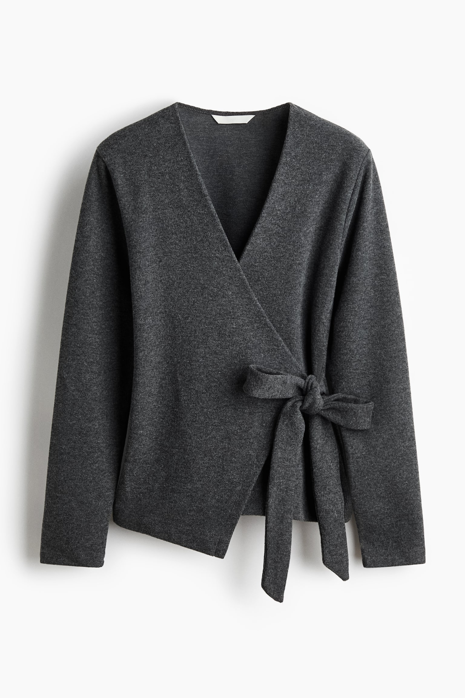 Wickelcardigan - Dark grey marl/Braunmeliert/Beigemeliert