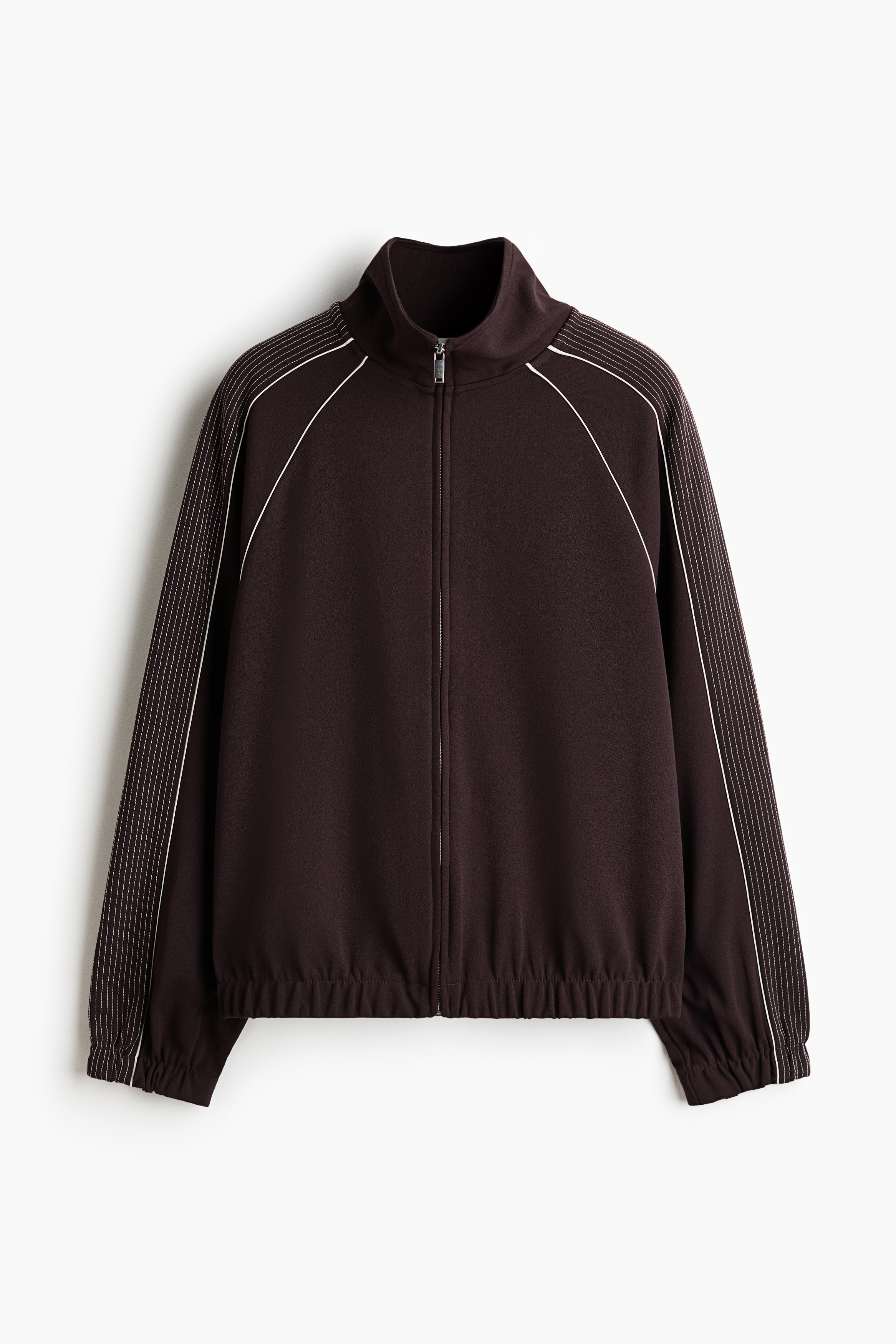 Track jacket - Dark brown/Cream