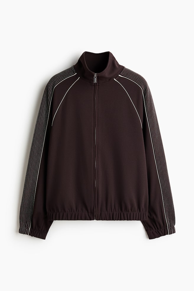 Track jacket - Dark brown - 1
