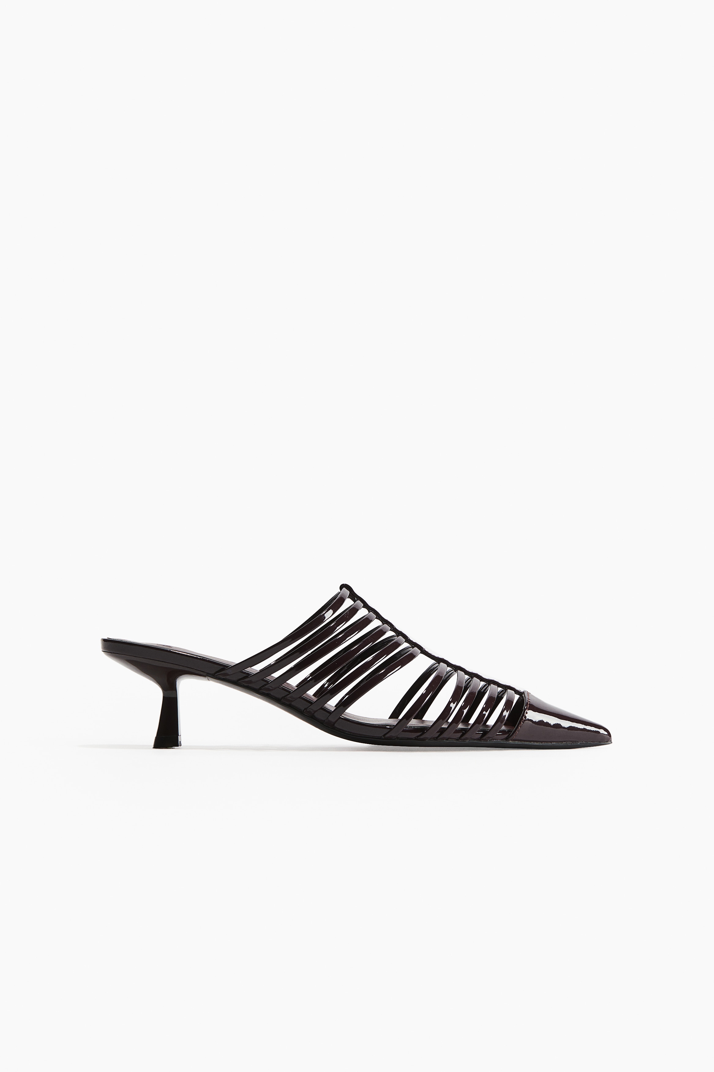 HERMES ポインテッドトゥ ステッチ ミュール パンプス HERMES ポインテッドトゥ ステッチ ミュール パンプス