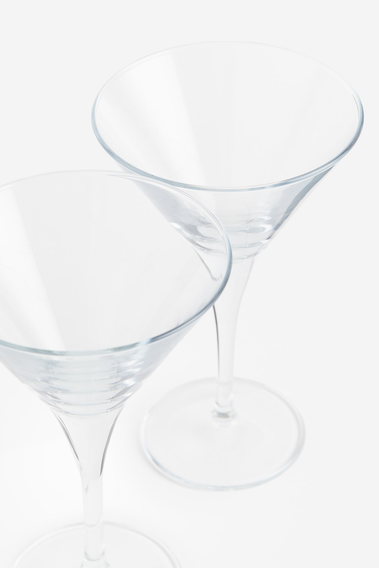 Lot de 2 verres à cocktail - Verre transparent - 2