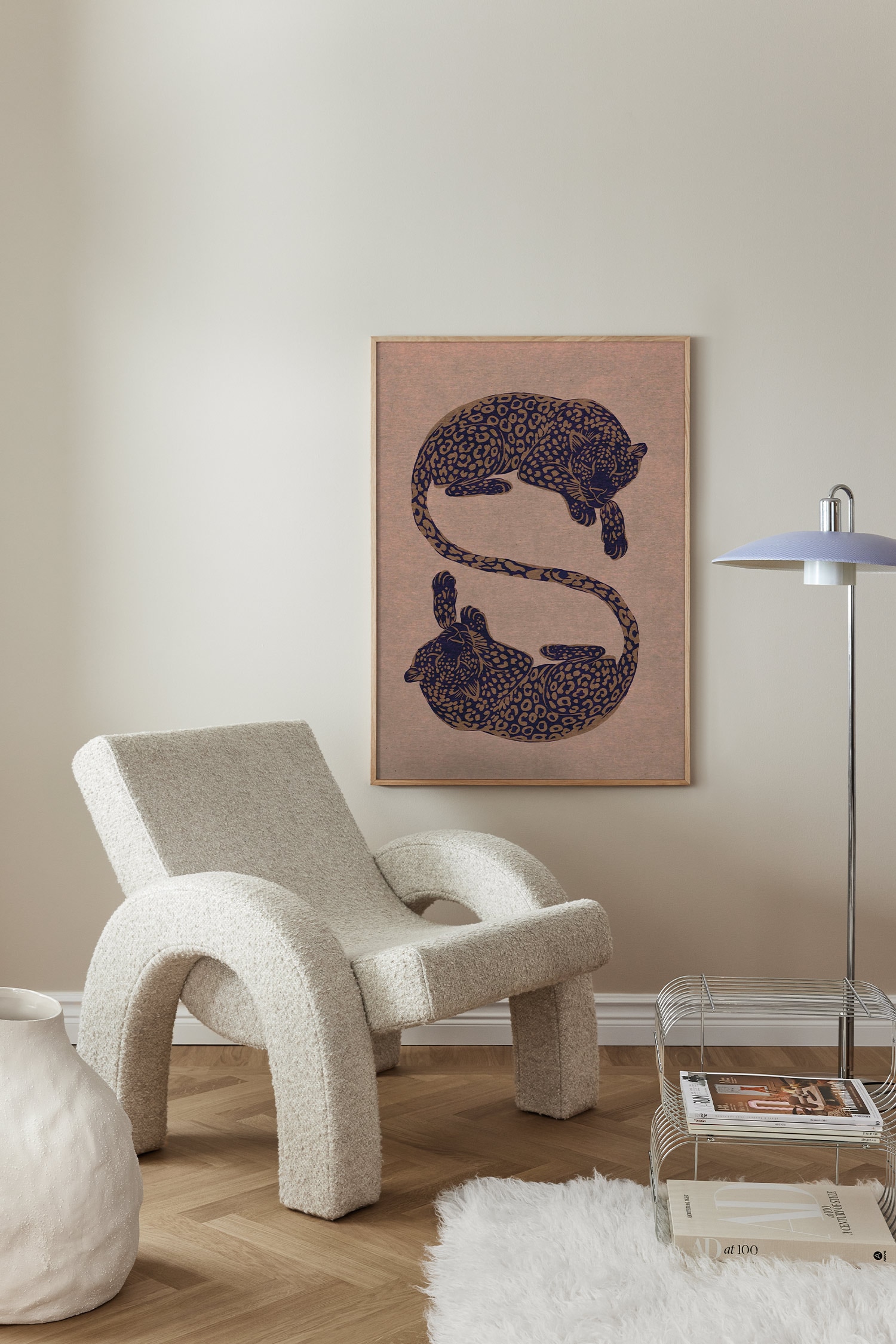 Leopardenposter - Elegant Leopards/Black Gold Leopards