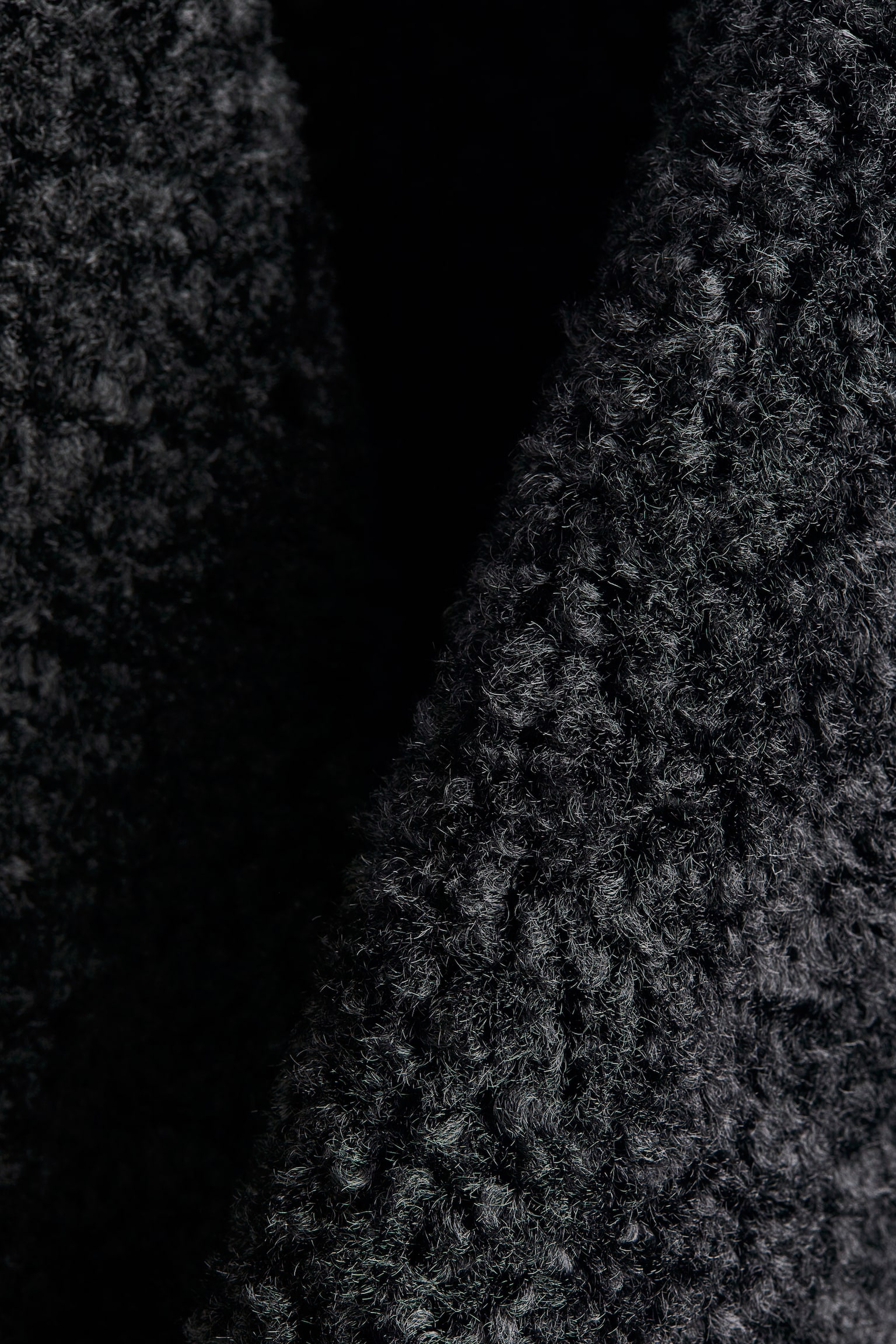 Double-Faced Coat - Black - 5