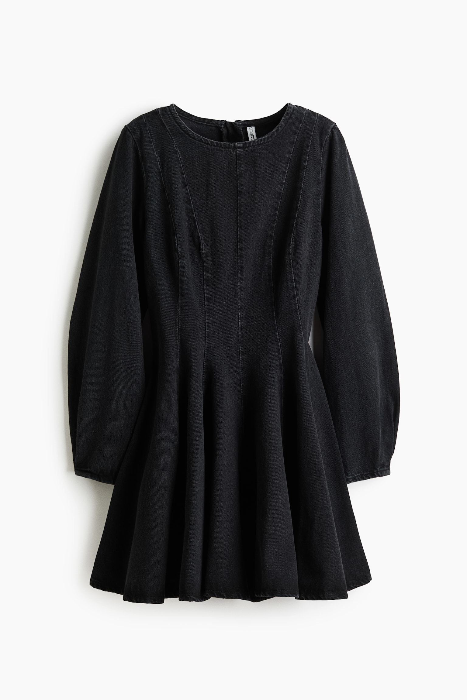Flared-skirt denim dress - 2