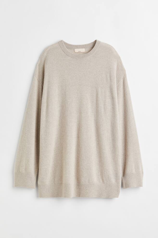 Oversized cashmere jumper - Light beige/Black/Dark greige/Grey/dc - 2