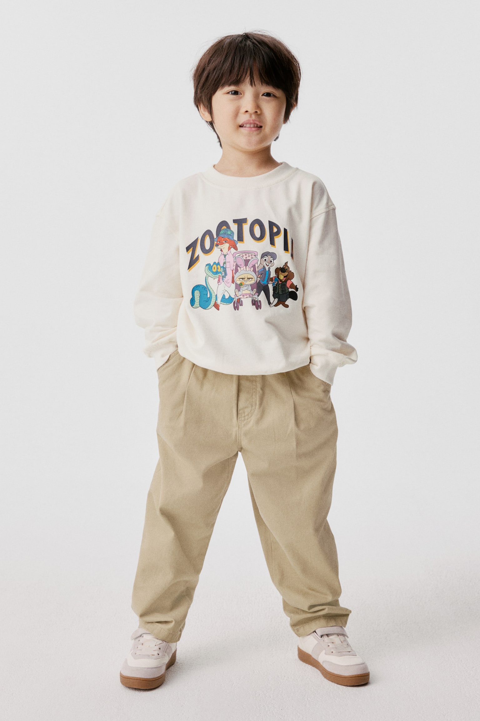 プリントデザインスウェットシャツ - ホワイト／ズートピア - 6