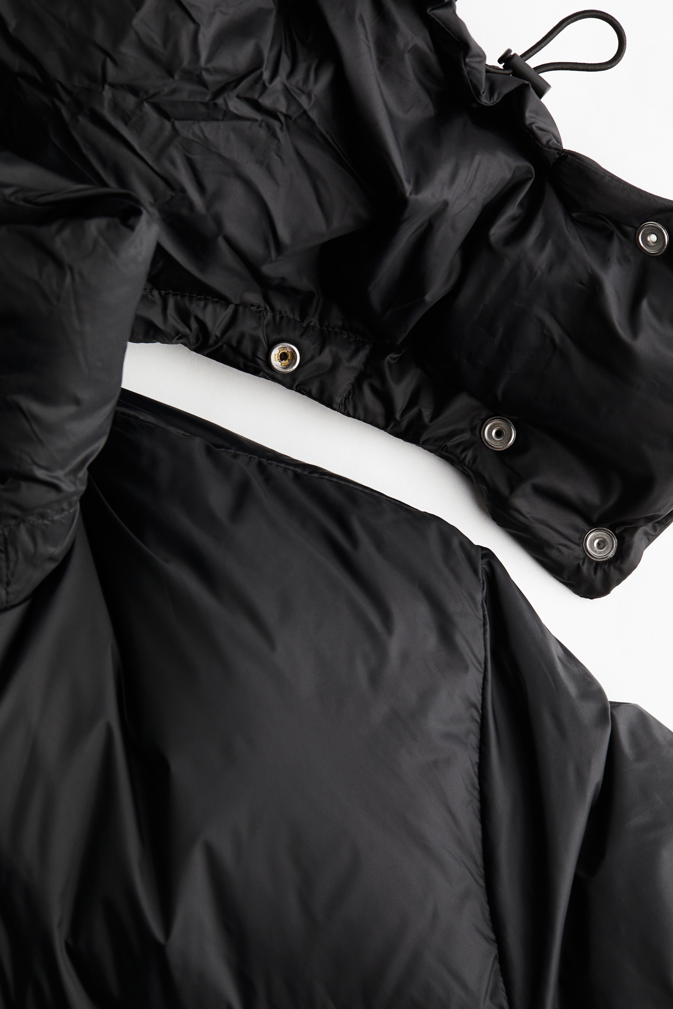 Hooded down puffer jacket
