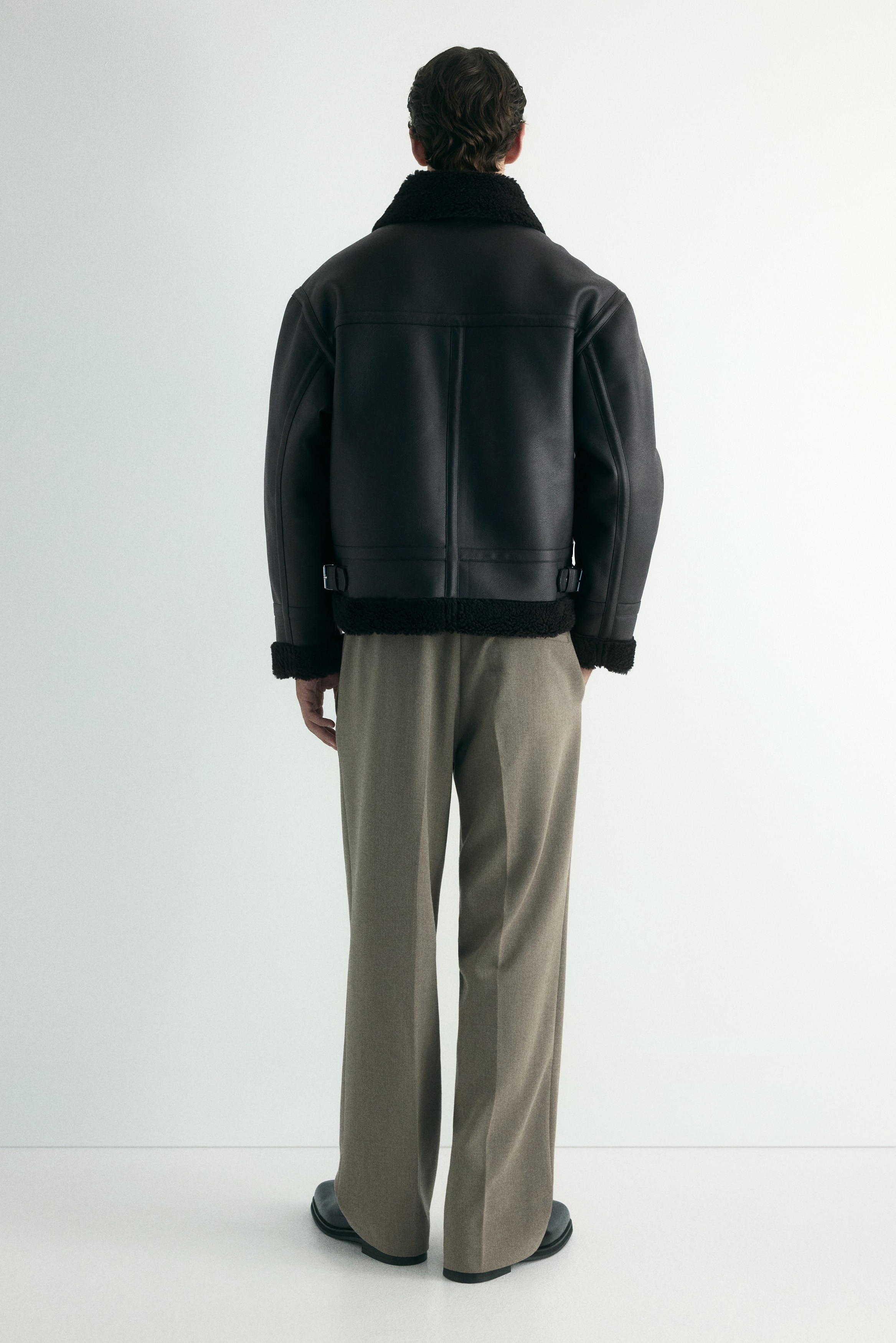 ジャケット・アウター h-man アビエータージャケット - ブラック - Men | H&M JP