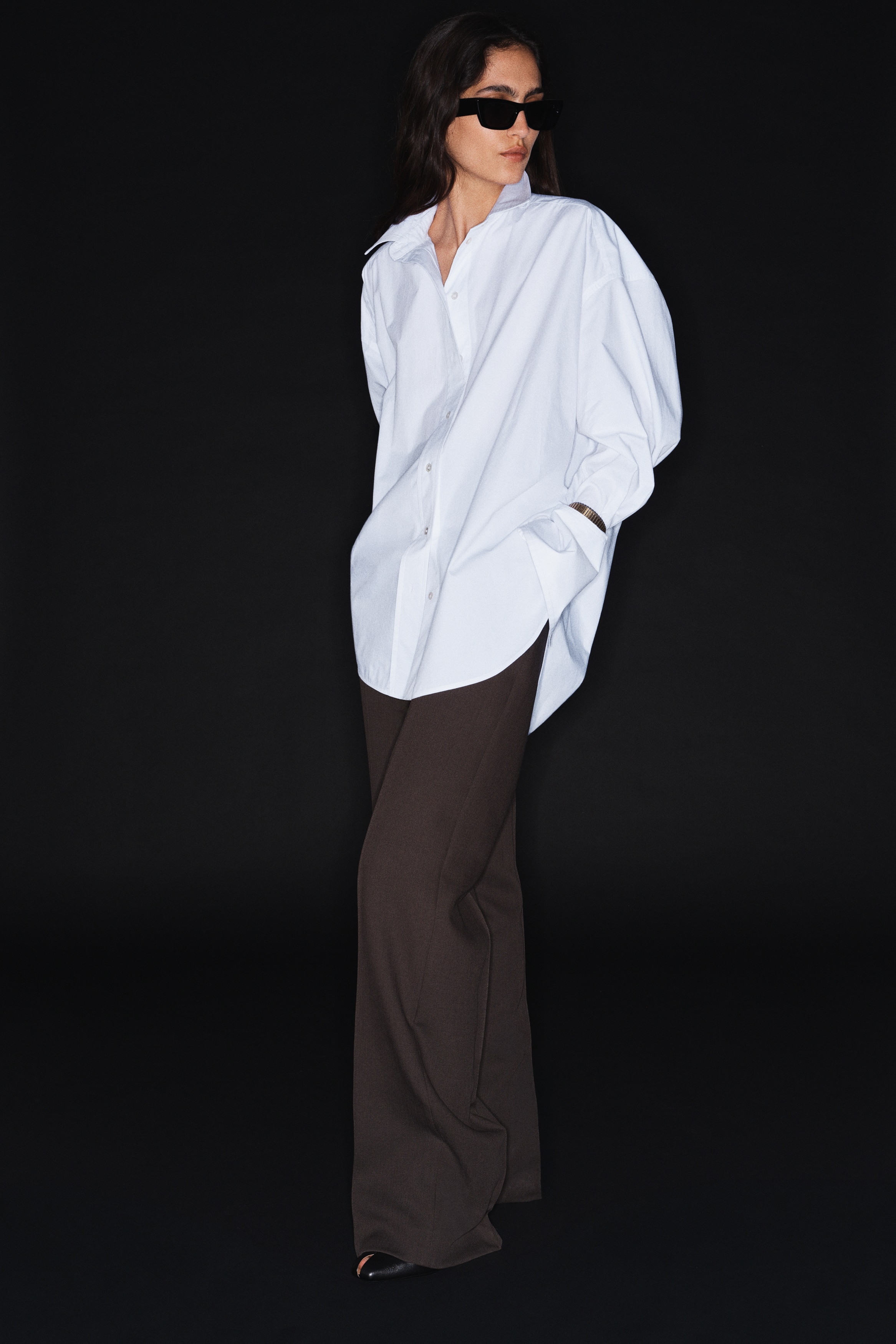 Oversized BaumwollbluseModell