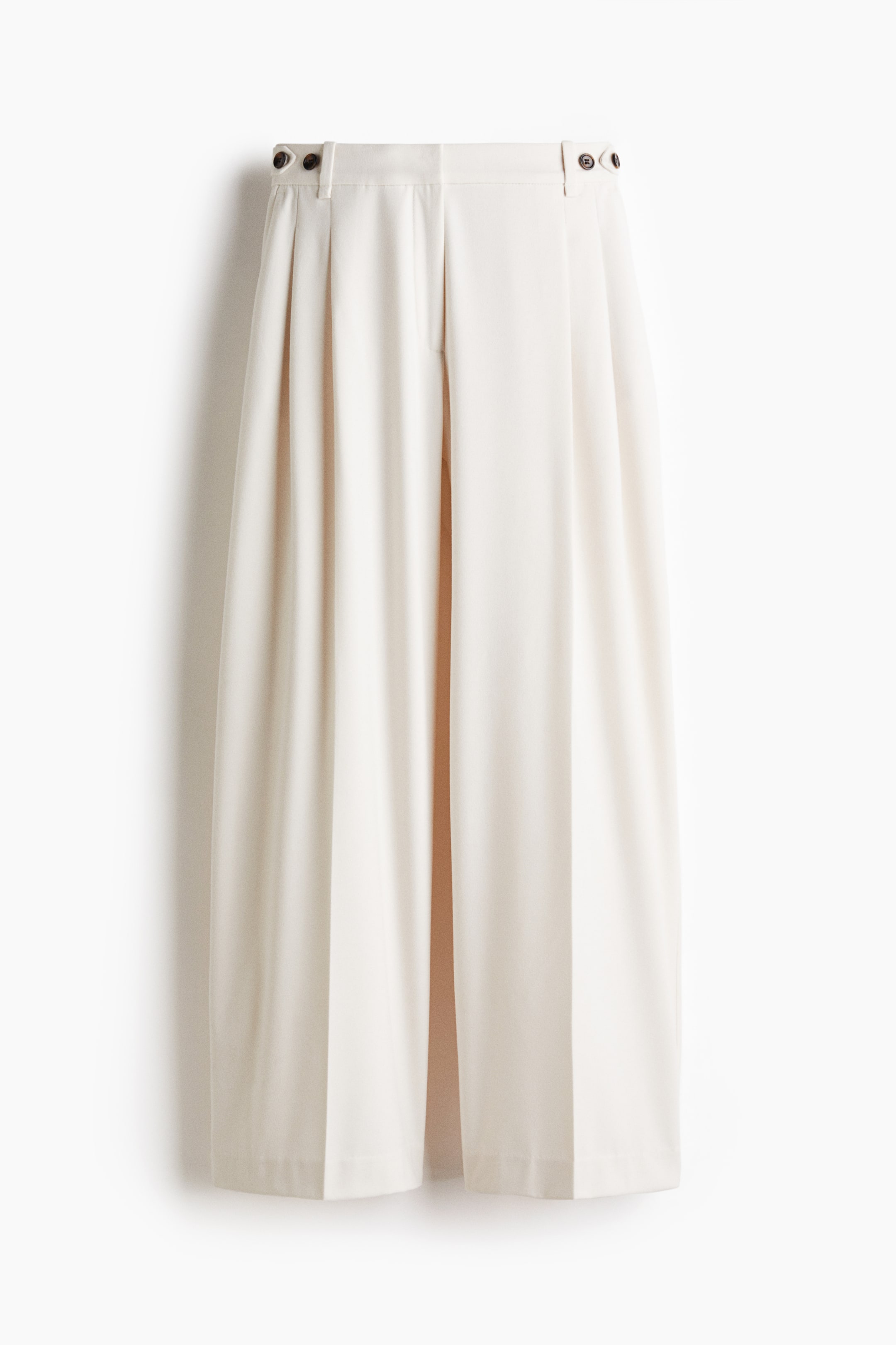 View larger image: Wide tailored trousers - White - Ladies | H&M US 7