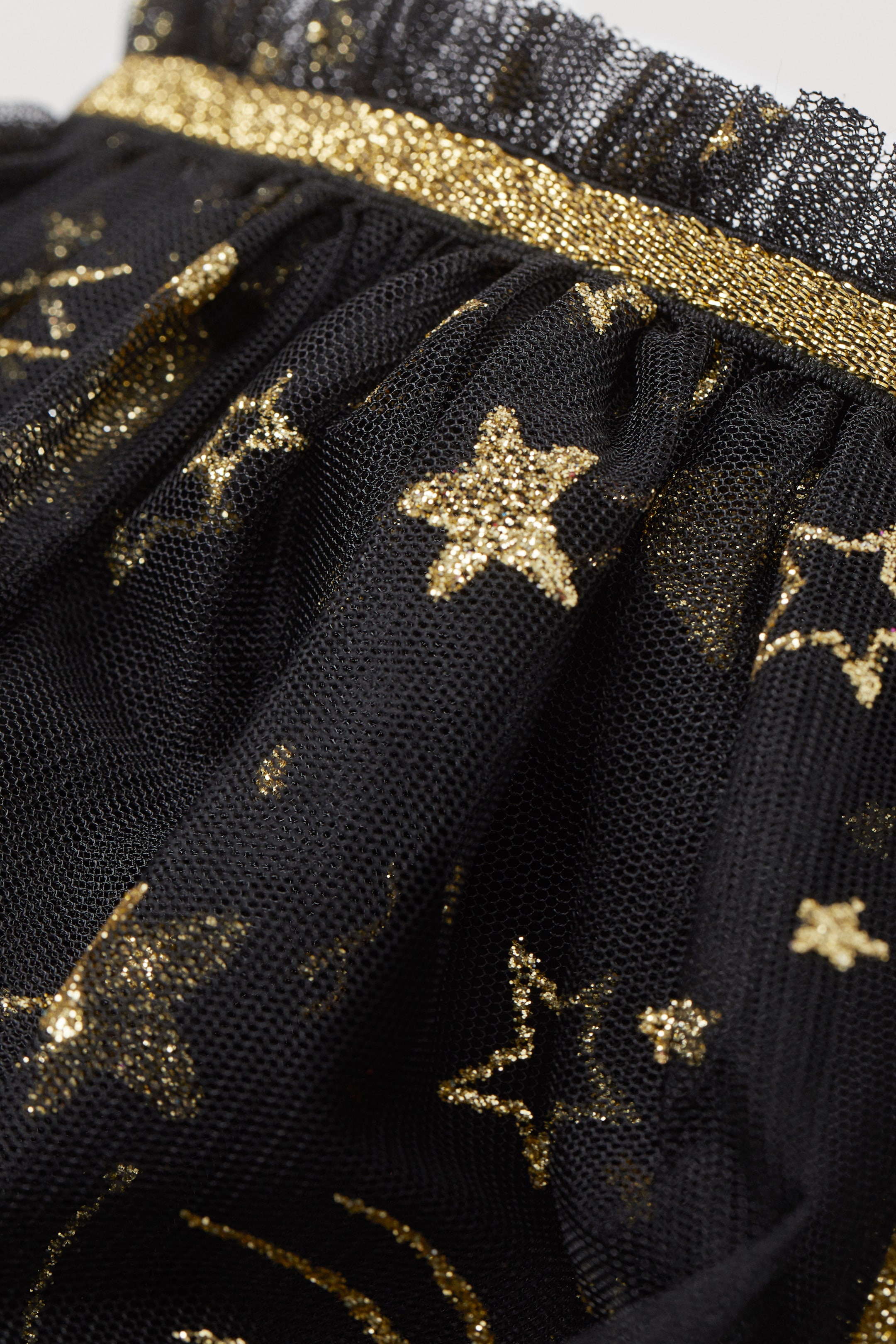 View larger image: Glittery tulle skirt - Black/Stars - Kids | H&M HK 2