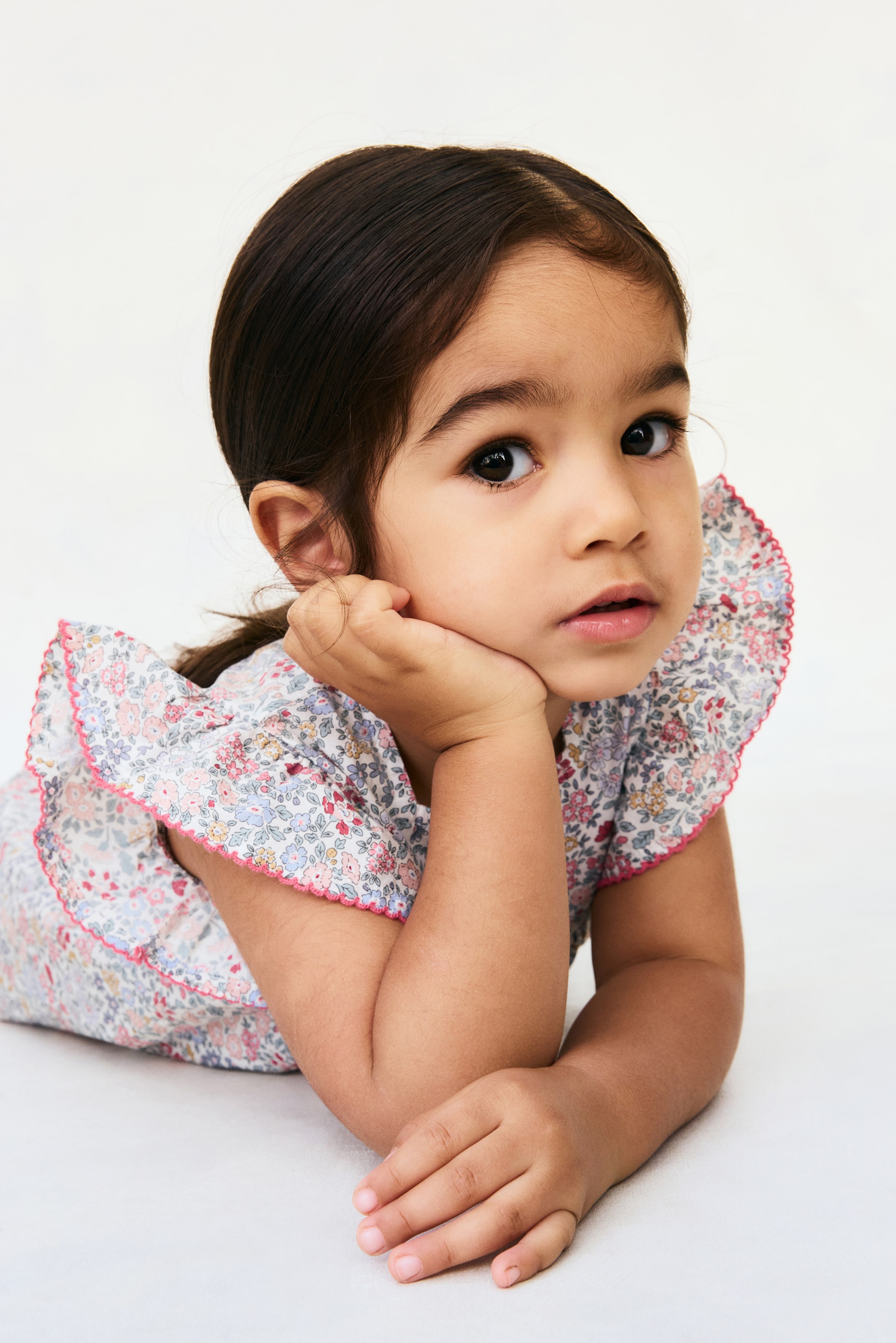 Ampliar la imagen: Mono de algodón - Azul claro/Floreado - Kids | H&M MX 2