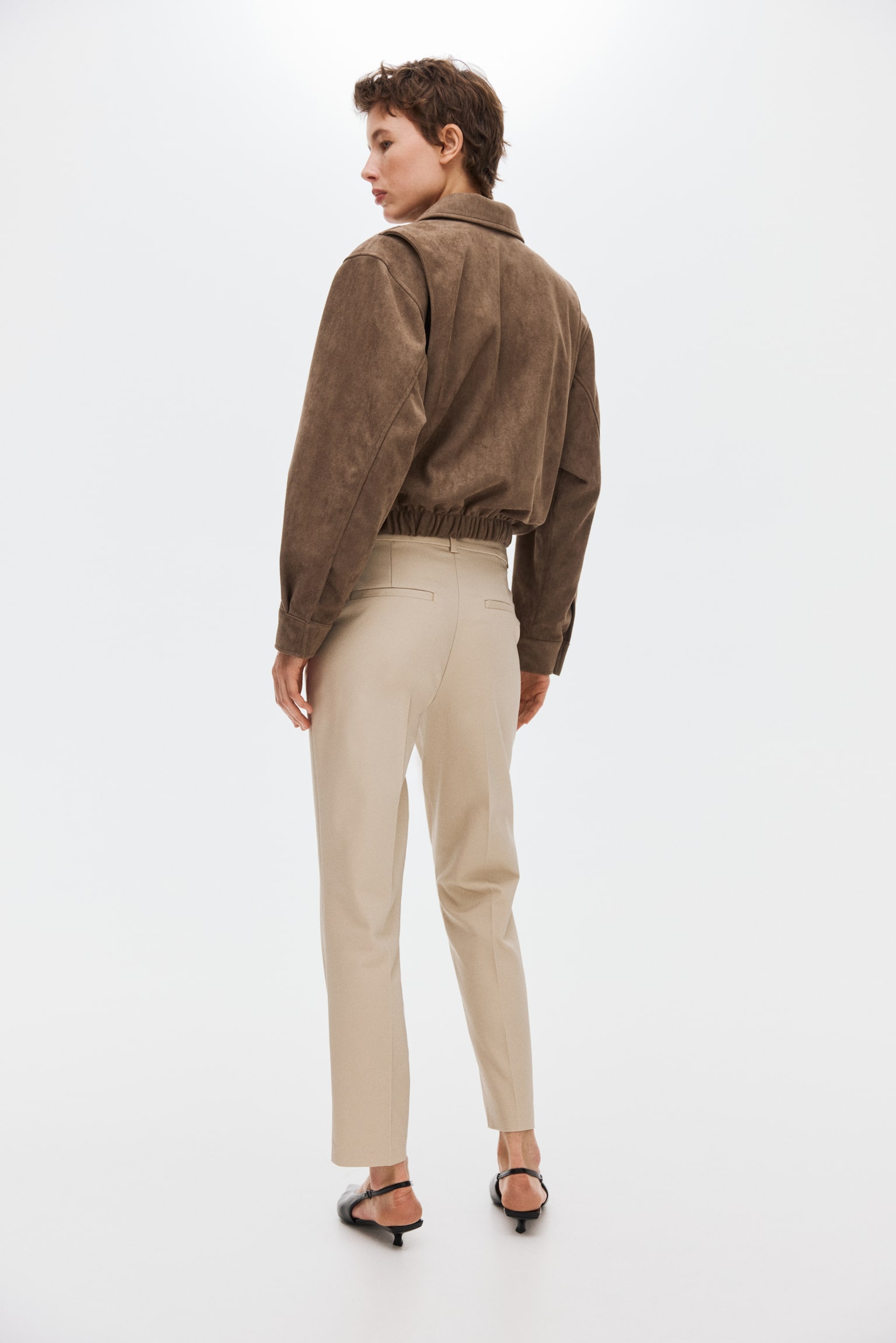 Cigarette trousers - Light beige/Black/Dark brown/Navy blue/Dark mole - 6