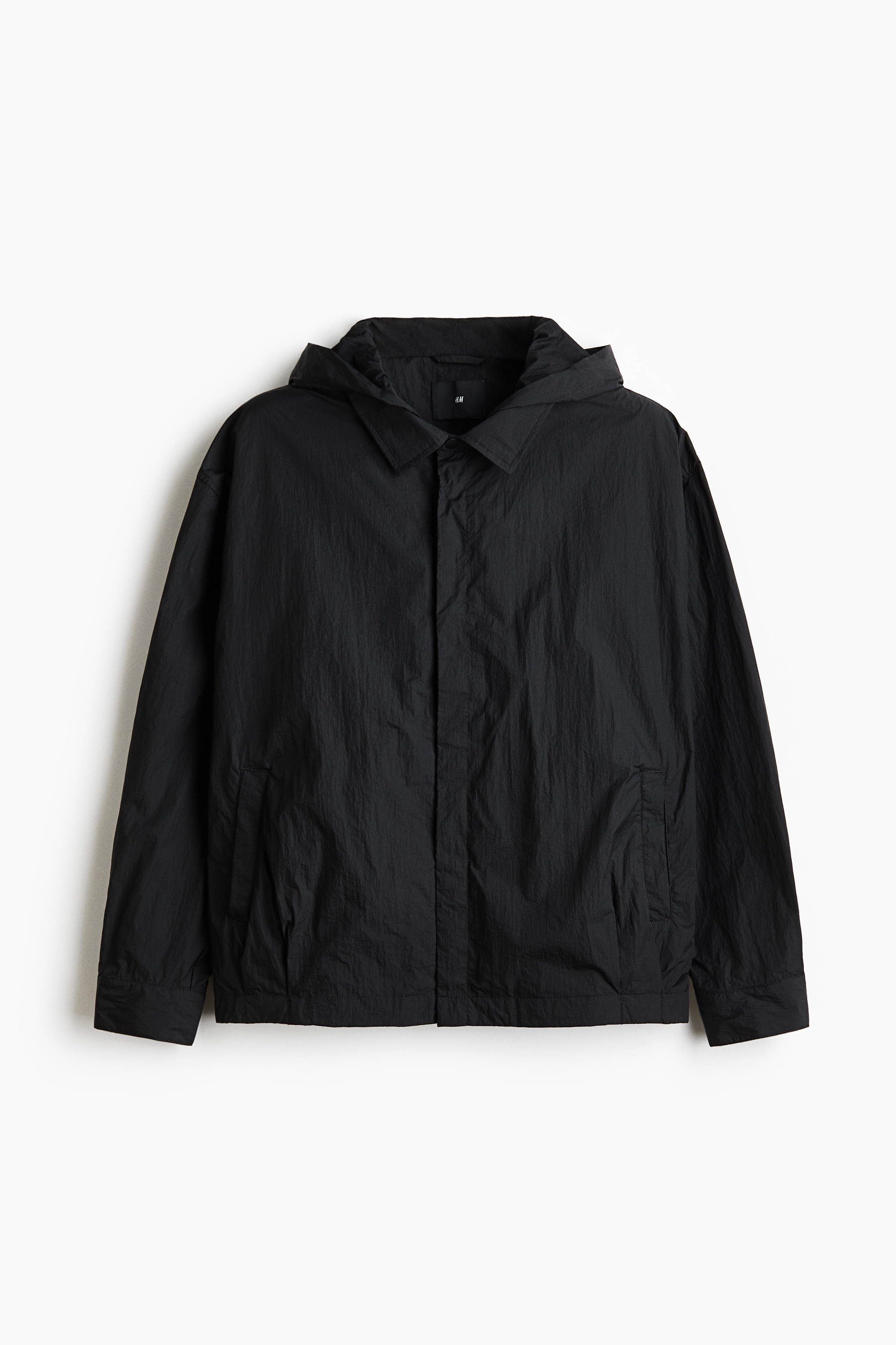 윈드프루프 재킷 - 블랙/라이트 카키 그린