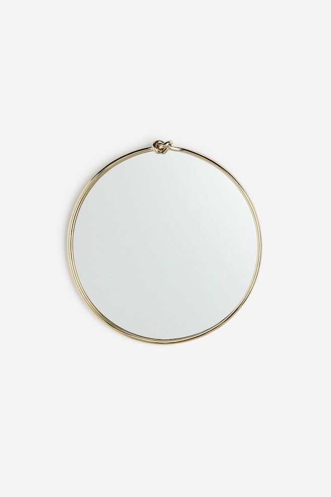 Spiegel mit Knotendetail - Goldfarben - 1