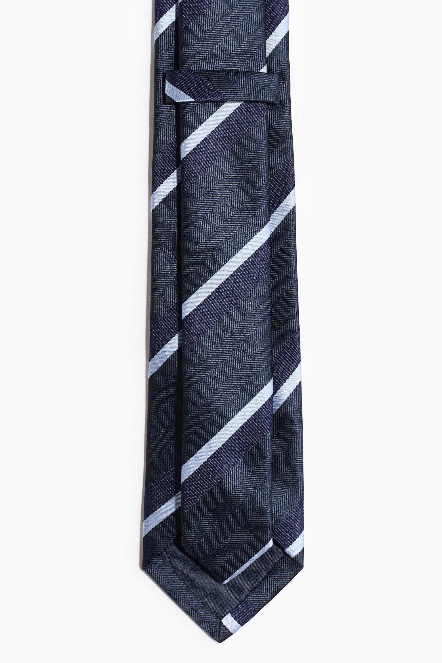 Patterned tie - Dark blue/Striped/Black/Striped/Green/Striped/Light blue/Striped - 2