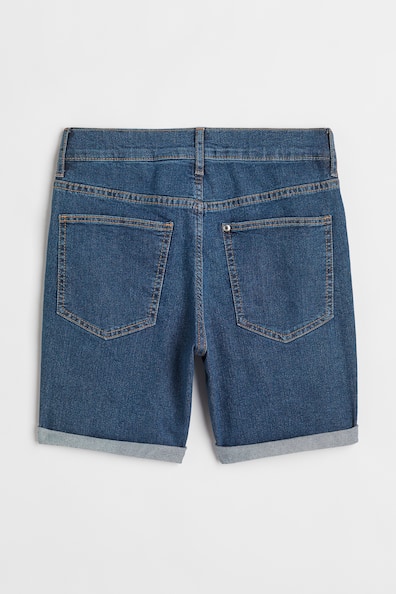 Slim Fit Denim Shorts - Regular waist - Short - Dark denim blue - Kids ...