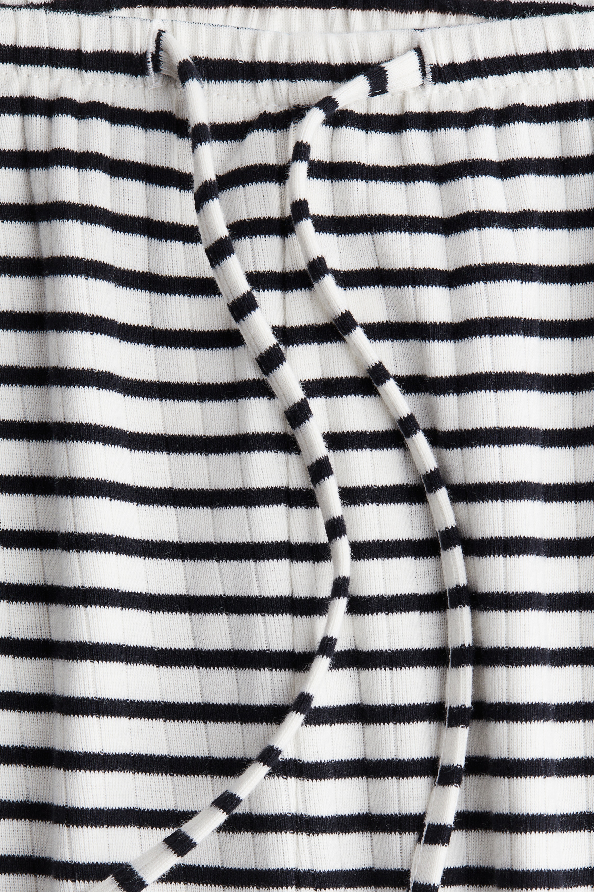 Ribbed drawstring trousers