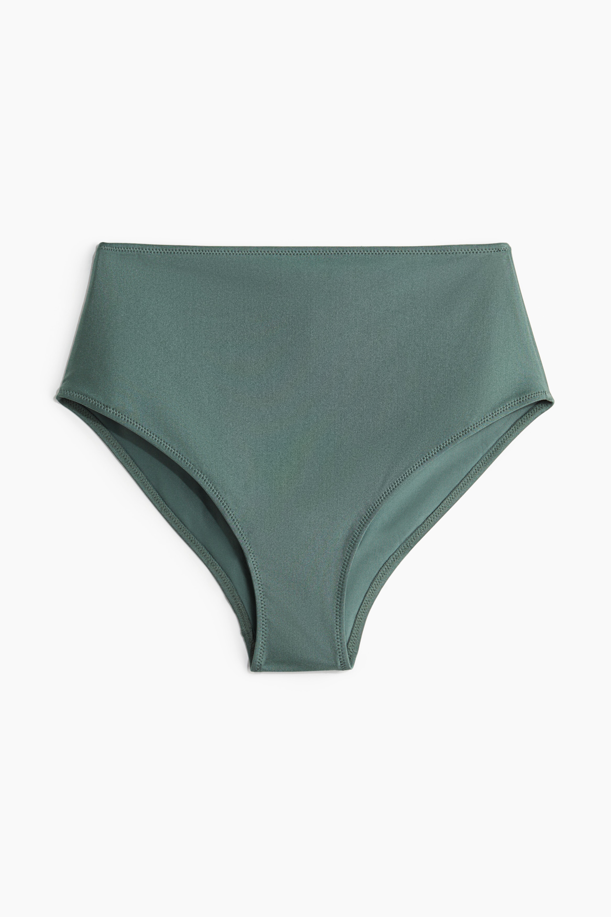 Bikinislip - High waist - Dusty groen/Blauw/Wit/blauw dessin