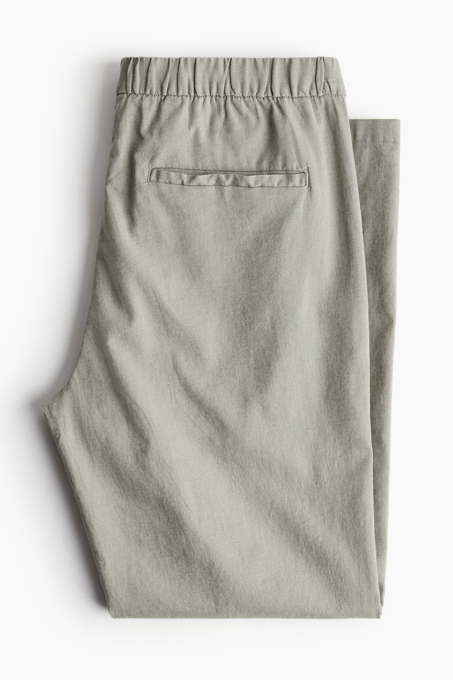 Regular Fit Linen-blend trousers - Sage green/Cream/White/Navy blue - 6