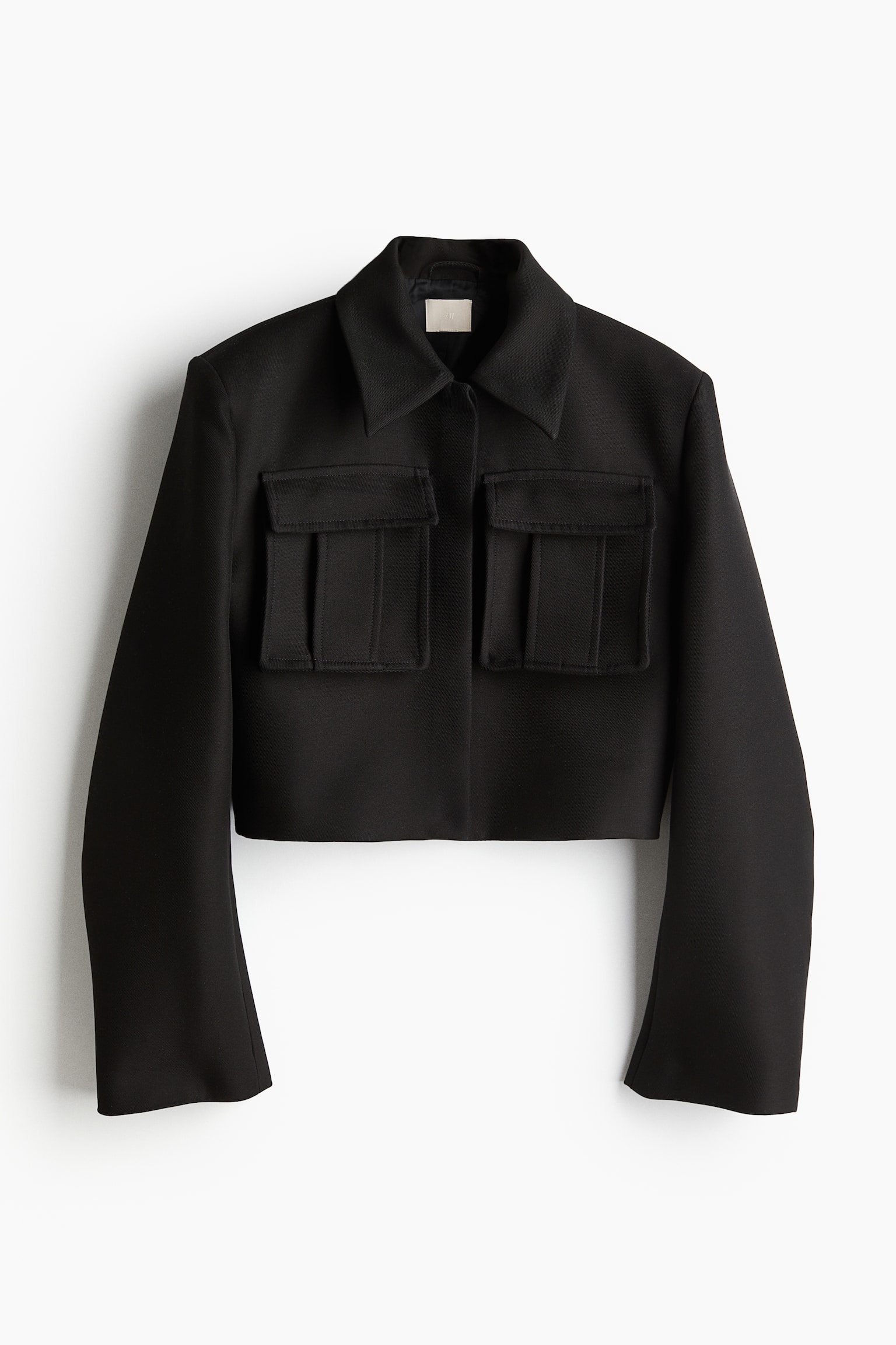 Pocket Detail Jacket - Black - 2