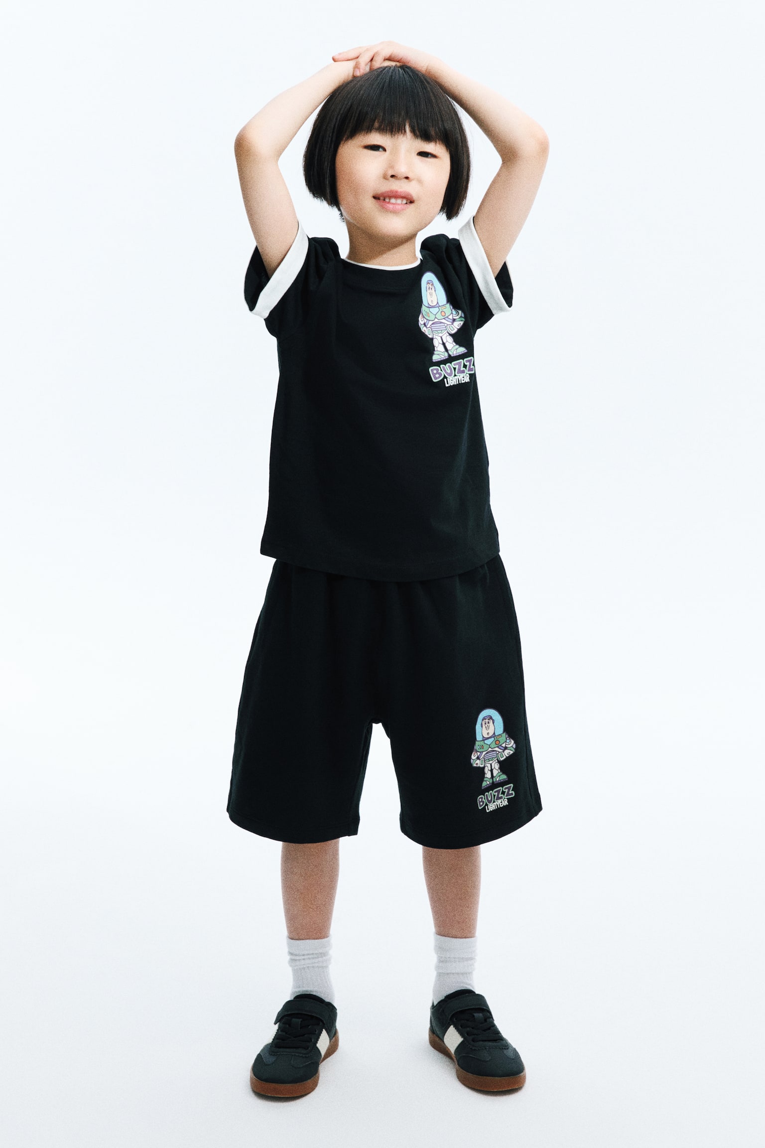 Sweatshorts with Printed Motif - Black/Toy Story/Dark blue/Toy Story/Black/Mickey Mouse/Gray/Mickey Mouse/Light beige/Toy Story - 1