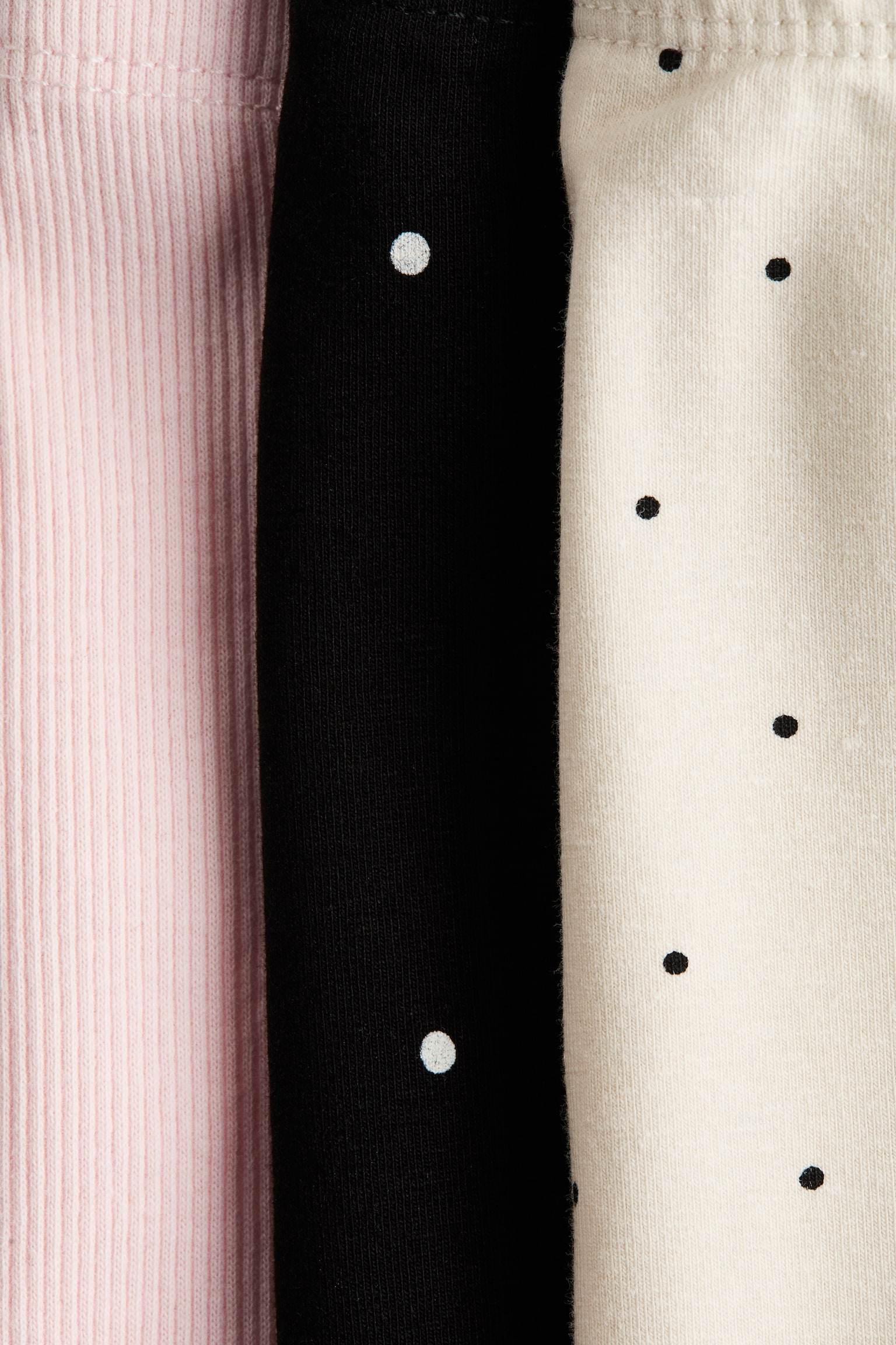 3 kpl puuvillaisia leggingsejä - Musta/Pilkullinen/Beige/Leopardipainatus/Laivastonsininen/Kukikas - 2