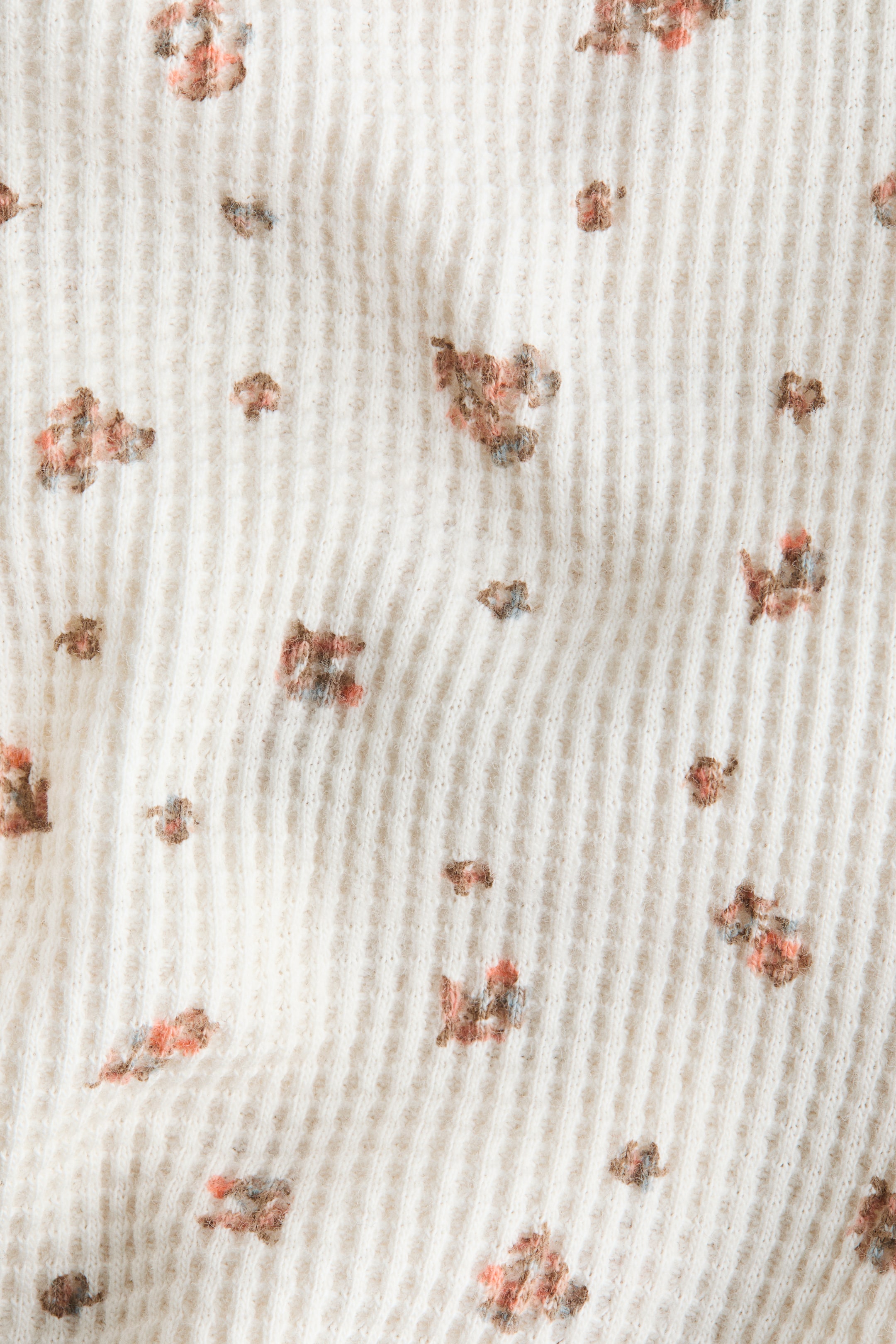 拡大画像を表示: ワッフルコットンロンパース - クリーム／フローラル - Kids | H&M JP 2