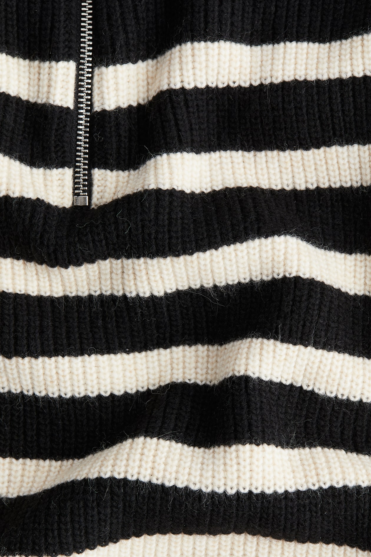 Rib-knit Half-zip Sweater - image 2