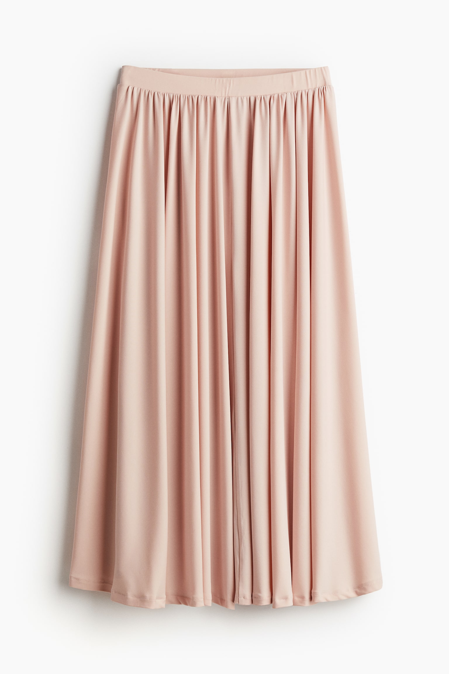 Circular jersey skirt - Dusty pink - 2