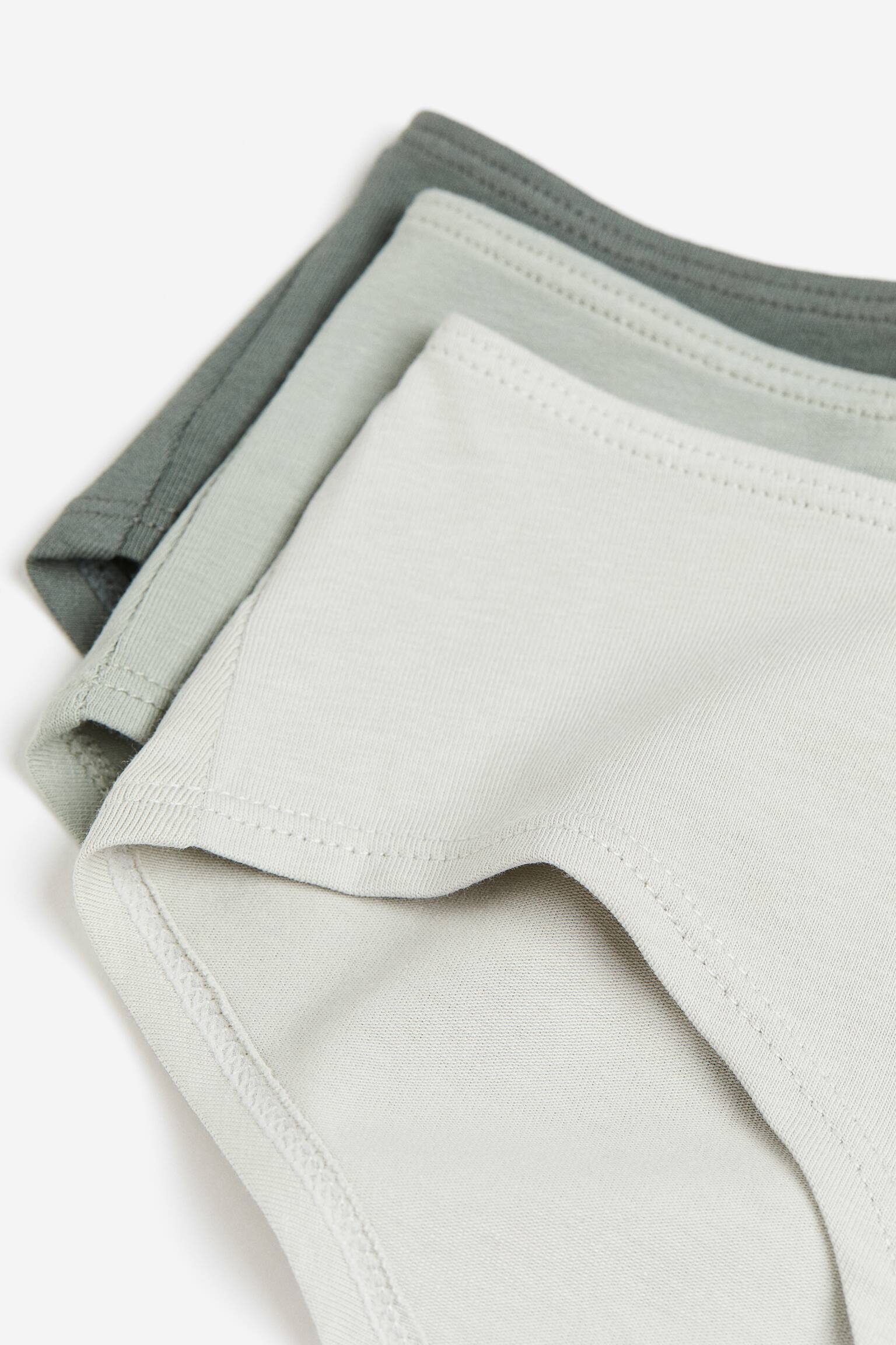 Bộ 7 quần lót hipster - Màu đen/Xám đốm/Xanh lá - 2