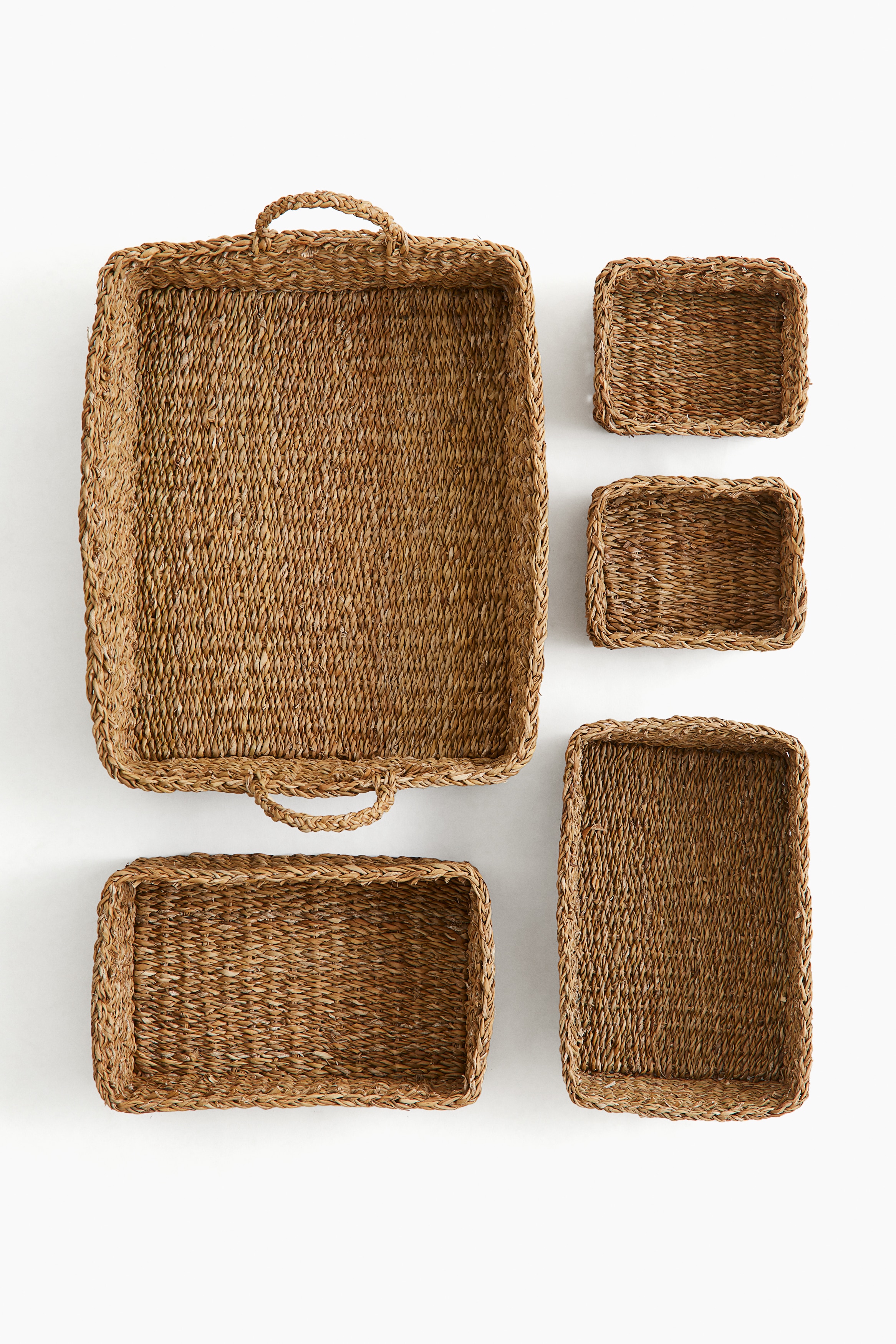 5-piece Braided Storage Set - Beige - Home All | H&M US