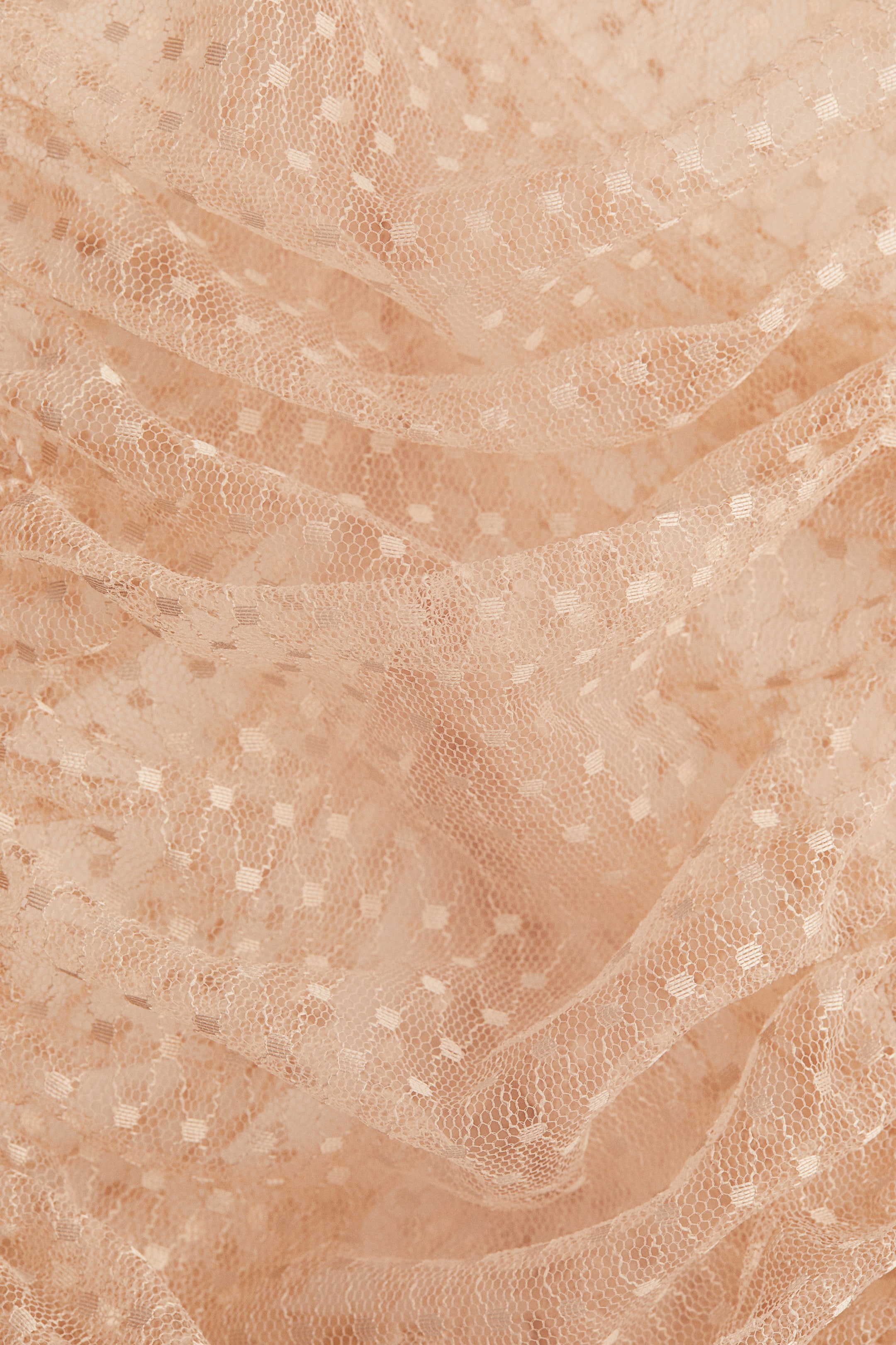 查看大圖: 刺繡網紗上衣 - 米色 - Ladies | H&M 6