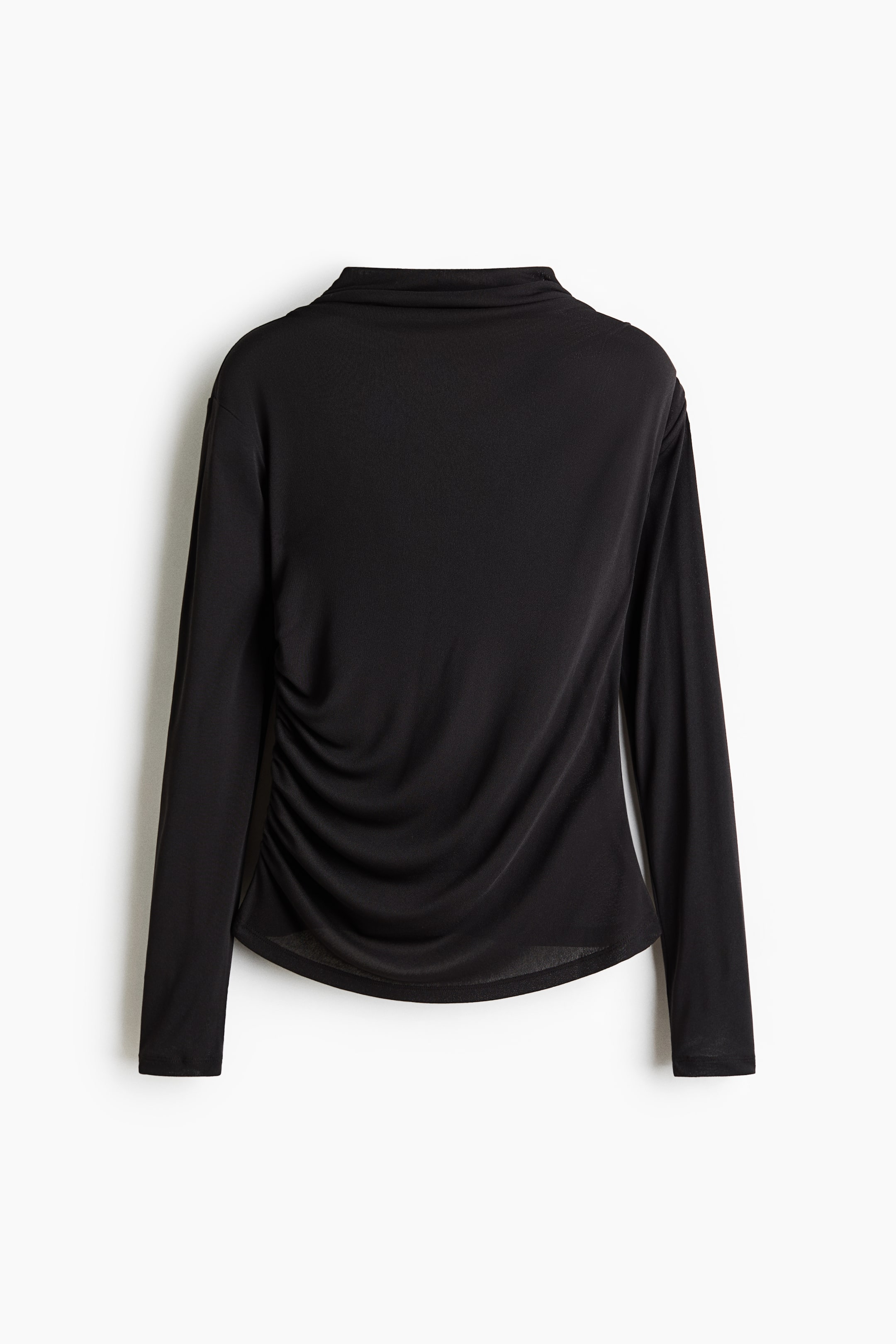 View larger image: Sheer jersey top - Dark brown - Ladies | H&M 1