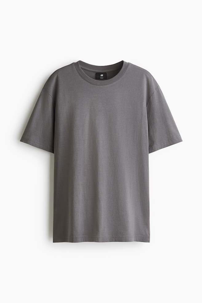Regular Fit T-shirt - Dark gray/Black/White/Brown/Gray melange/Navy blue/Dark teal/Beige/Lilac/Orange/Dark khaki green/Khaki green/Teal - 1