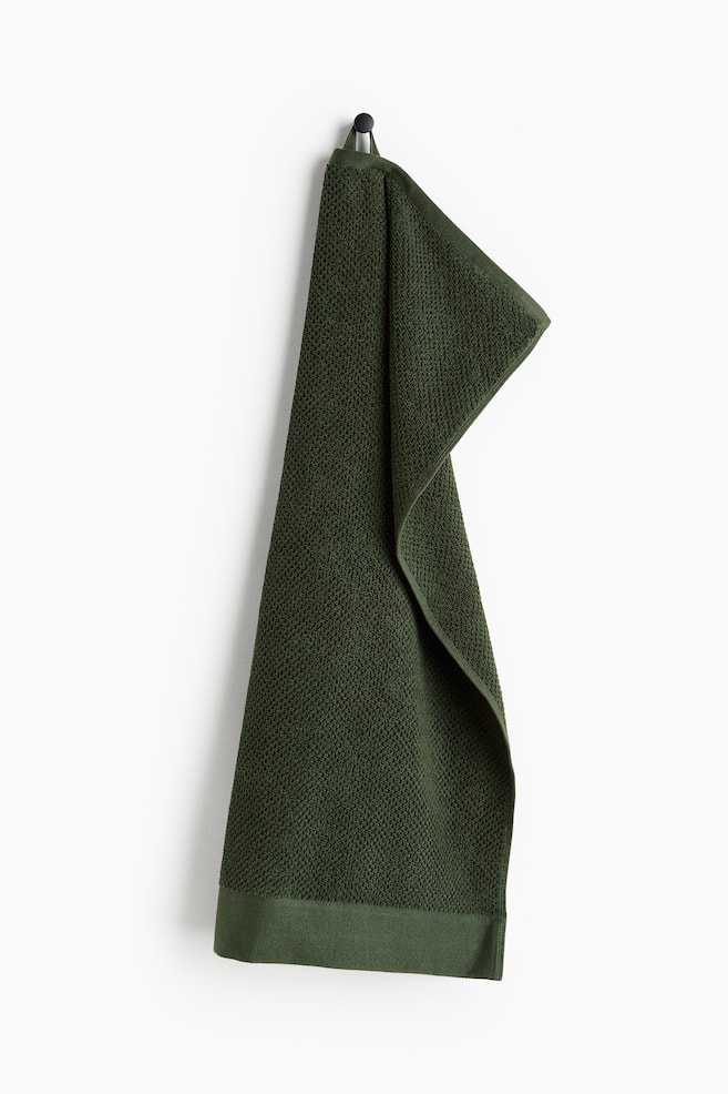 Cotton Terry Hand Towel - Dark green/Light dusty blue/Dusty blue/Sage green/Beige/White/Dark brown/Light beige/Dark green/Taupe/Dark brown/White/Sage green/Black/Orange/Black/Light beige/Dusty pink - 1