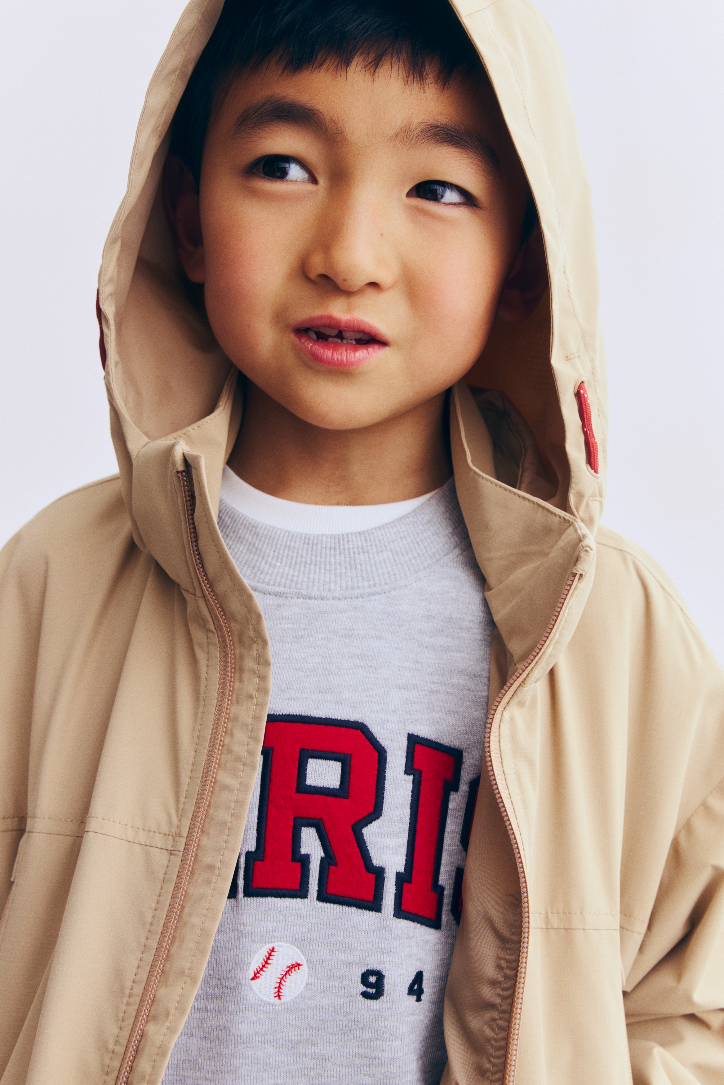 ウォーターリペレントウインドブレーカー - ベージュ - Kids | H&M JP