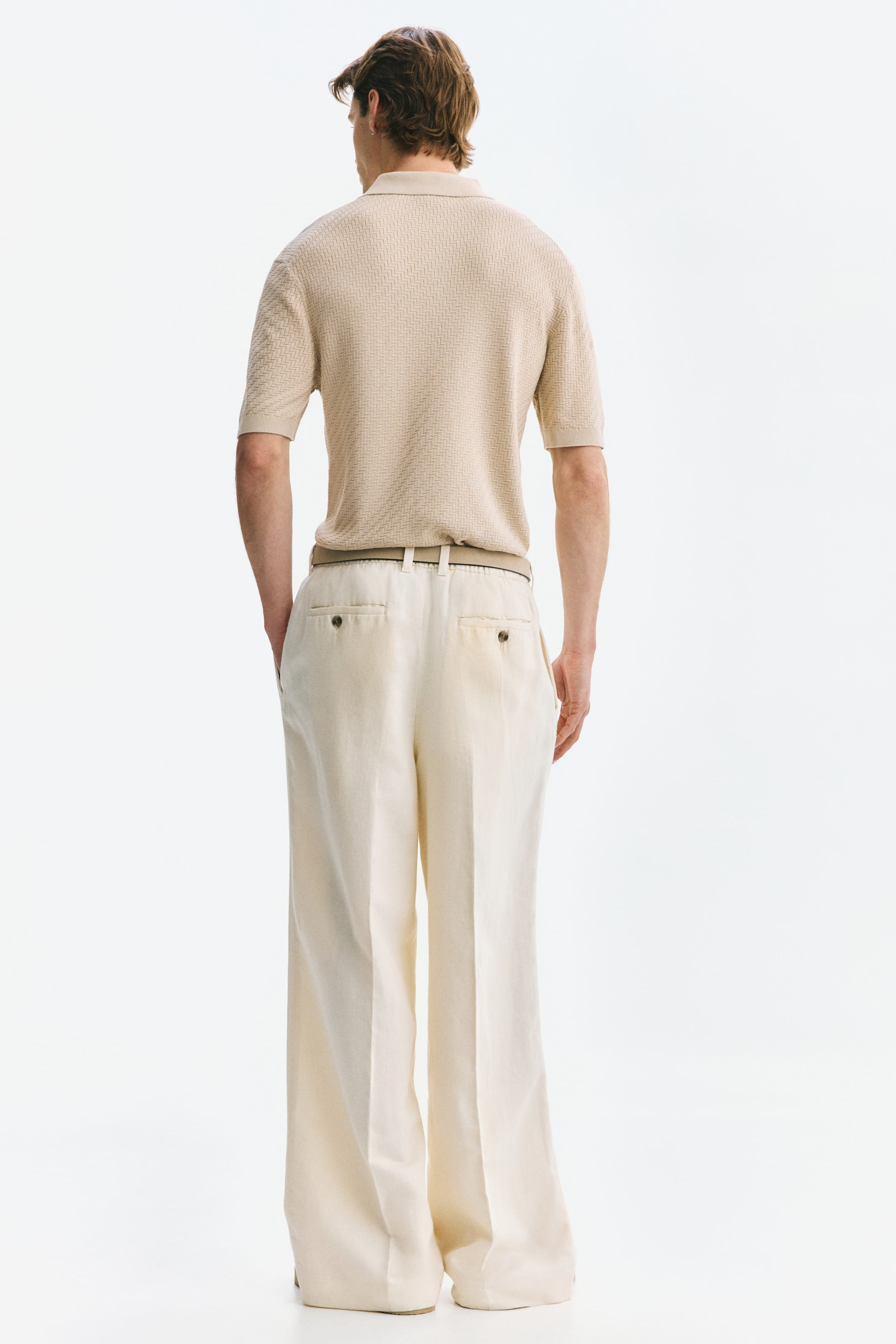 Slim-Fit Textured Polo Shirt