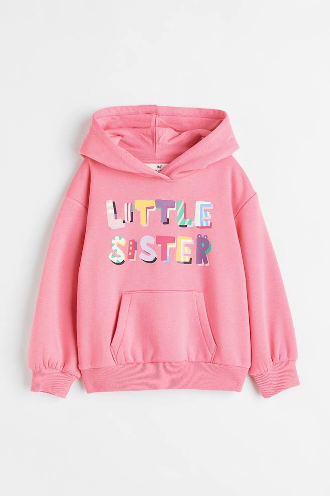 Sibling hoodie - Pink/Little Sister - 1