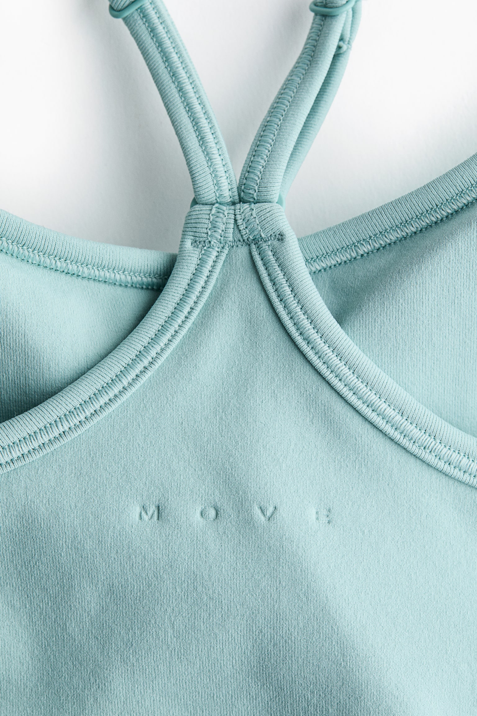 Seamless Sports top with DryMove™ - Light turquoise/Black/Brown/Dark grey - 5