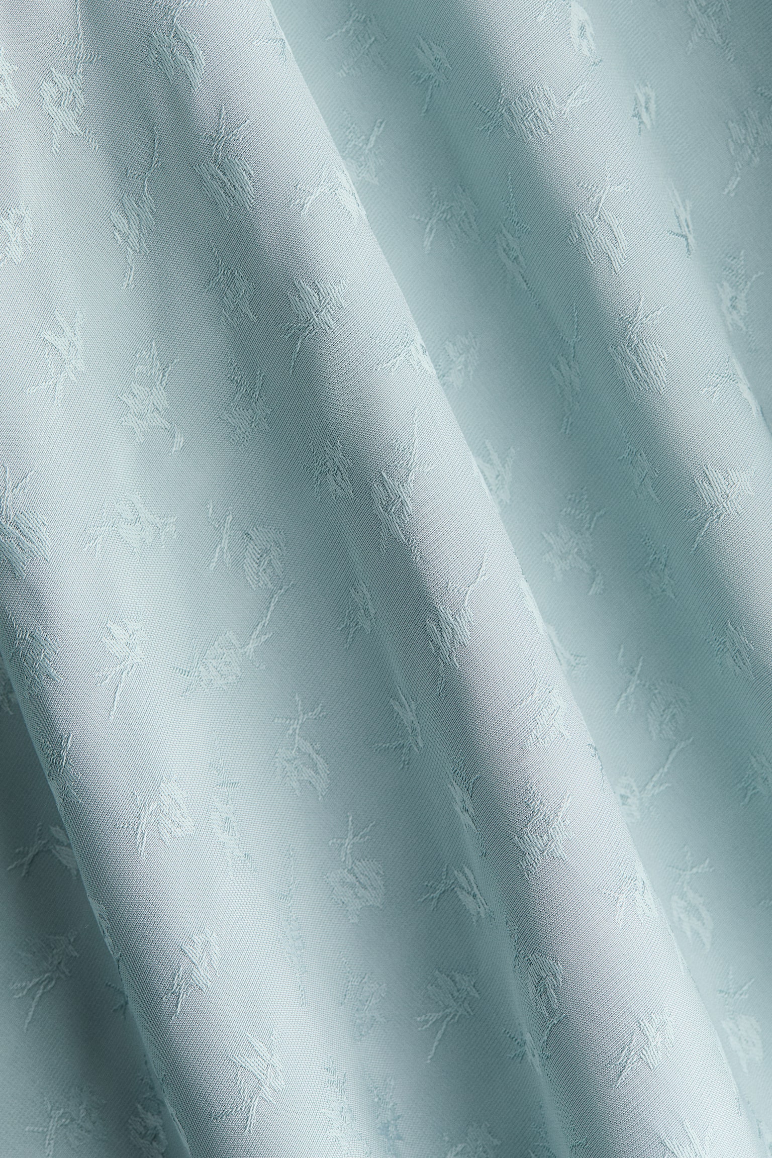 Asymmetric jacquard-weave dress - Light dusty turquoise - 6