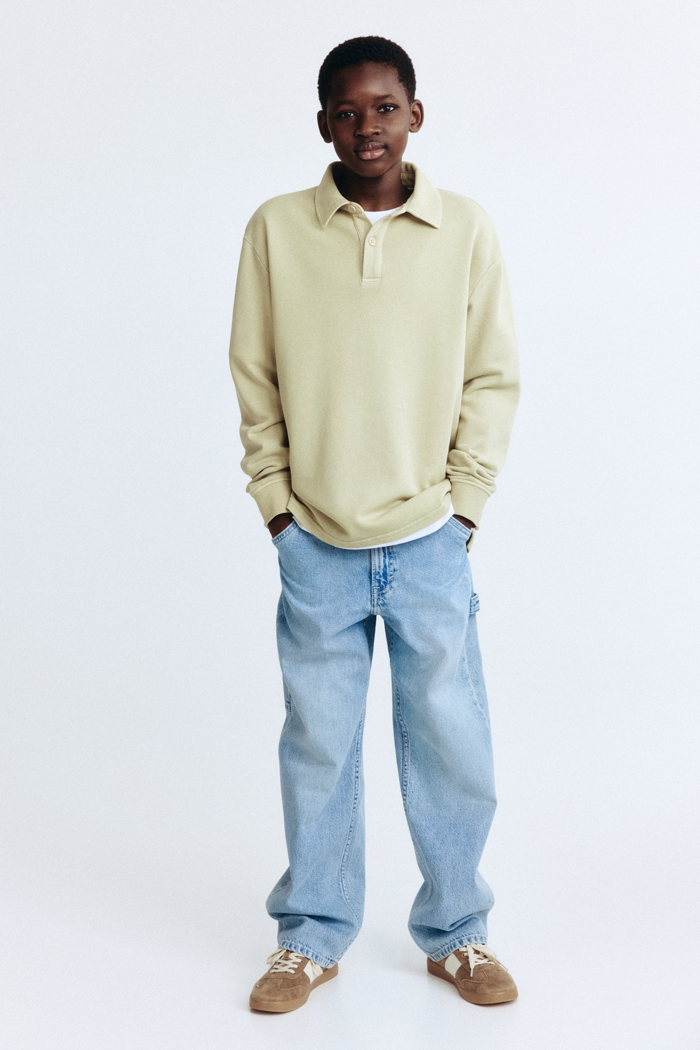 Loose Fit Carpenter Jeans - Helles Denimblau/Beige/Denimschwarz/Dunkles Denimblau