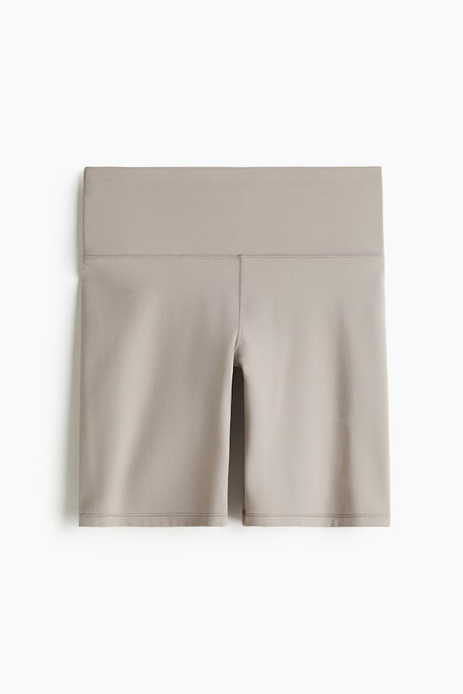 Sport-Radlershorts mit SoftMove™ Lycra® - Warmes Grau/Hellgrün - 1