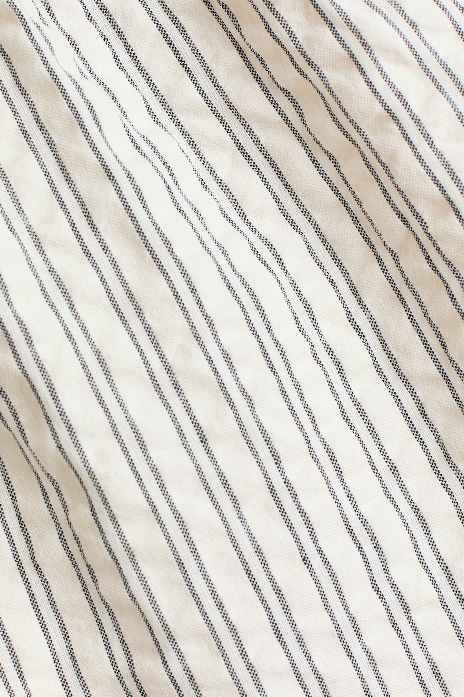 Cotton jumpsuit - Cream/Black striped - 3
