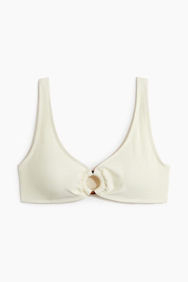 Haut de maillot paddé - Crème/Vert/Noir - 1