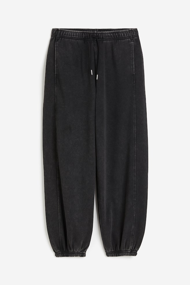 Washed-look joggers - Black/Green - 2