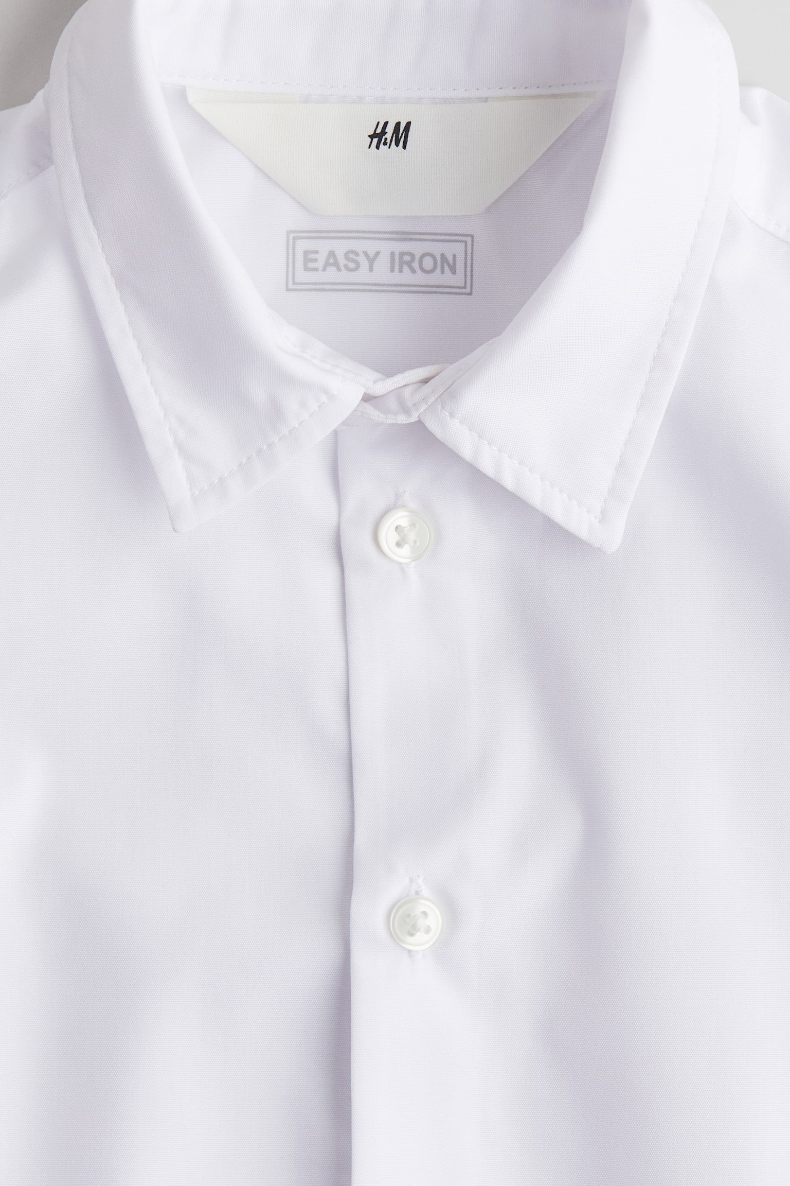 Easy Iron Shirt - White/Light blue/Check - 2