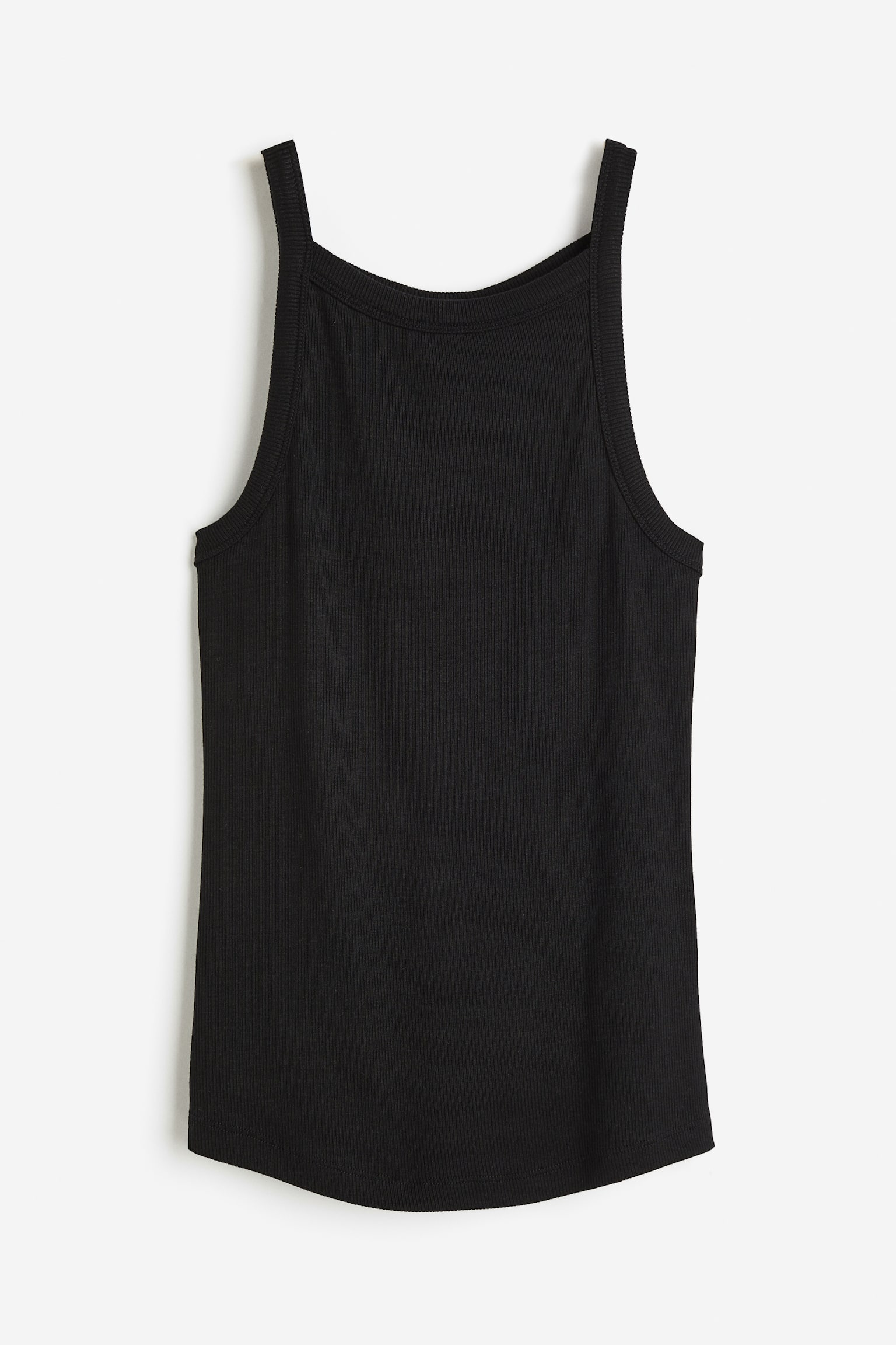 Sports vest top in DryMove™ - Black/Light grey marl - 2