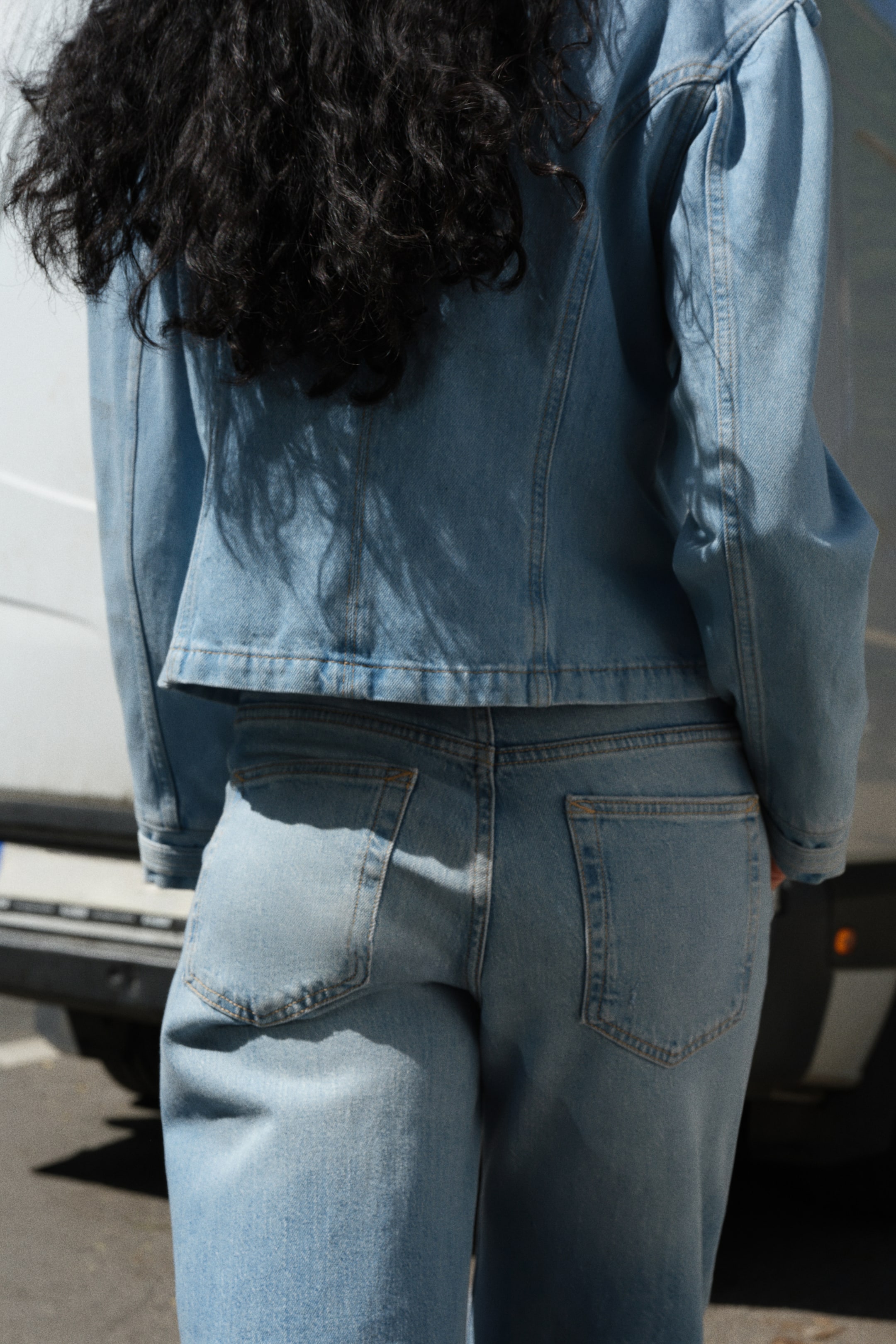 Jean droit taille haute