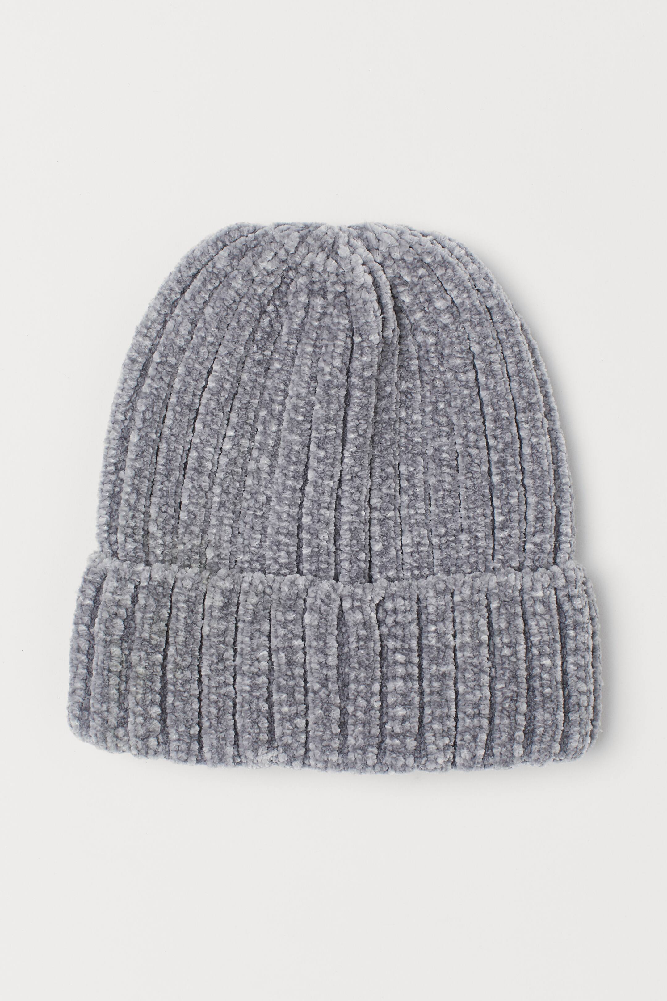 Zobrazit větší obrázek: Žinylková čepice - Tmavá šedomodrá - ŽENY | H&M CZ 1